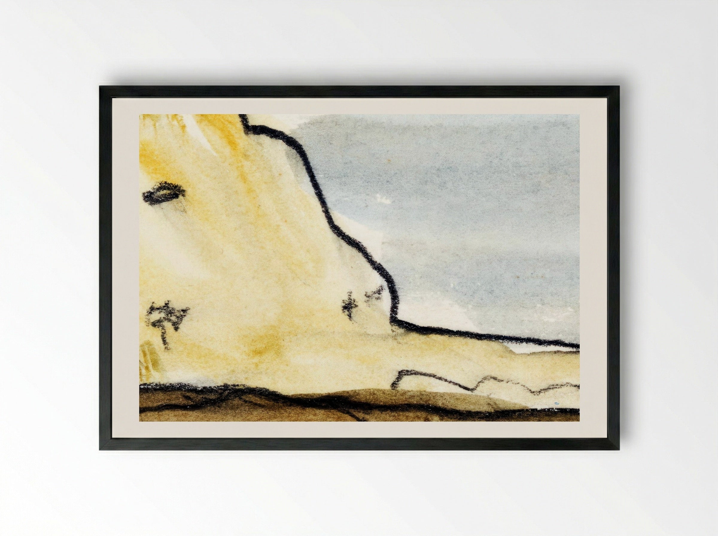 Target Rock - Arthur Dove - Framed Print Black