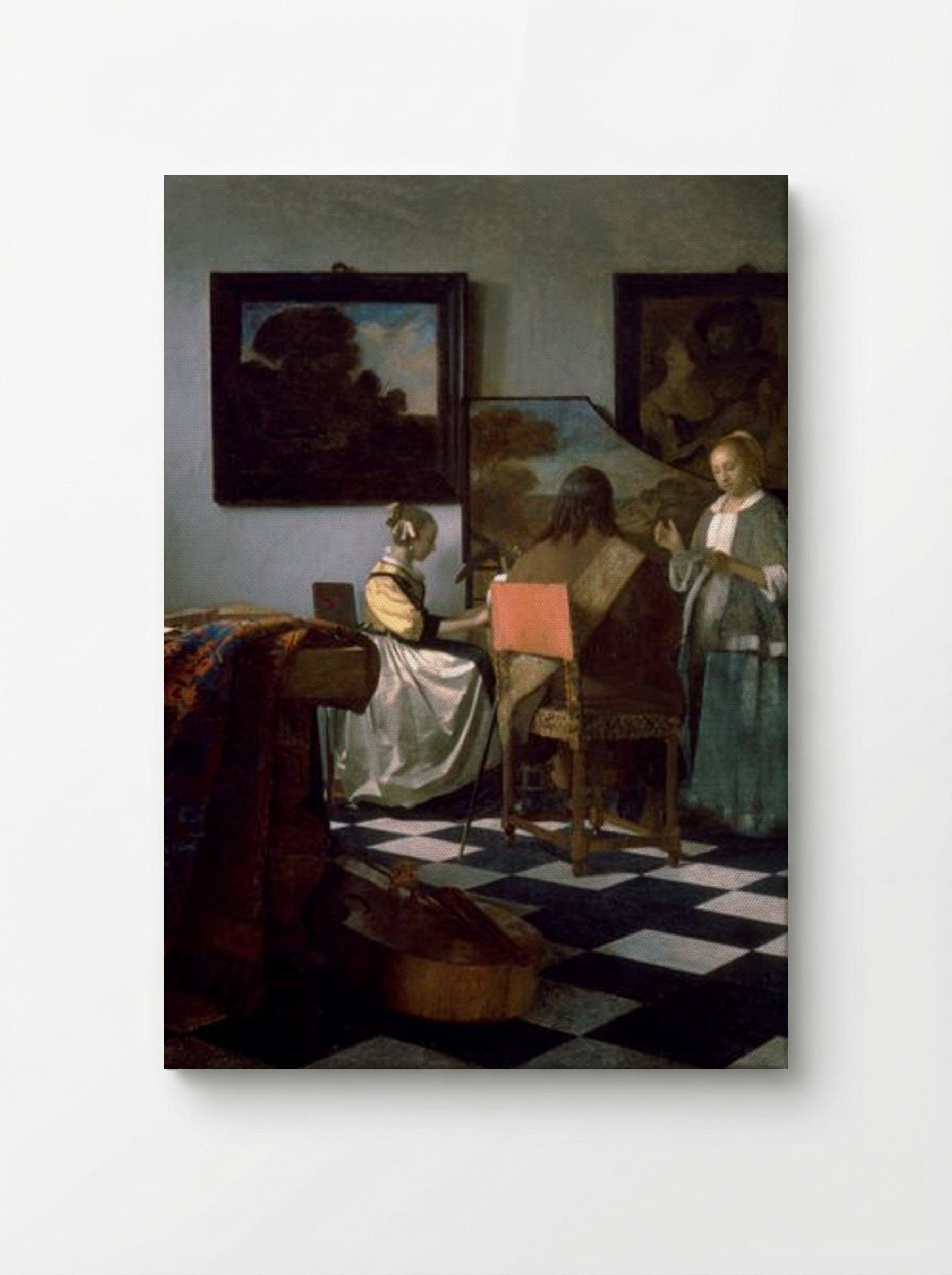 The Concert - Johannes Vermeer - Canvas
