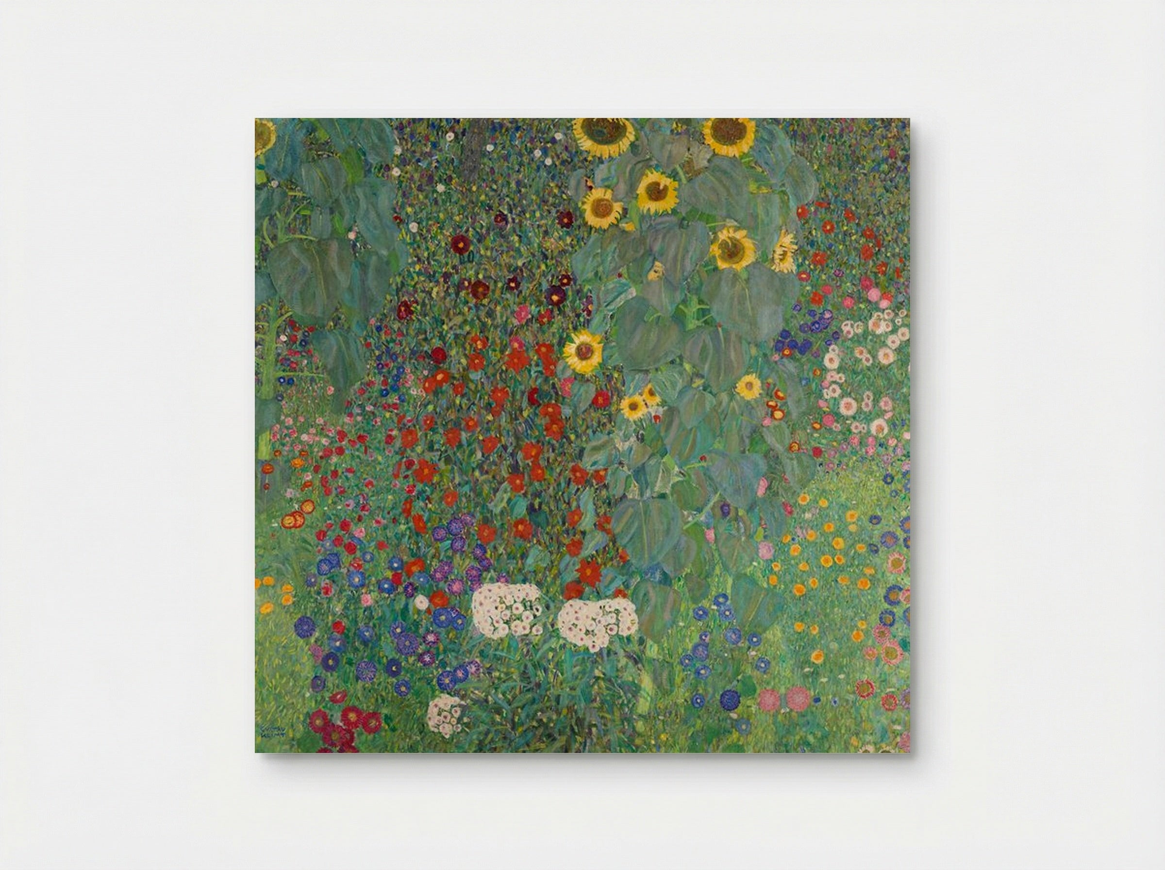 Farm Garden with Sunflowers - Gustav Klimt - Poster