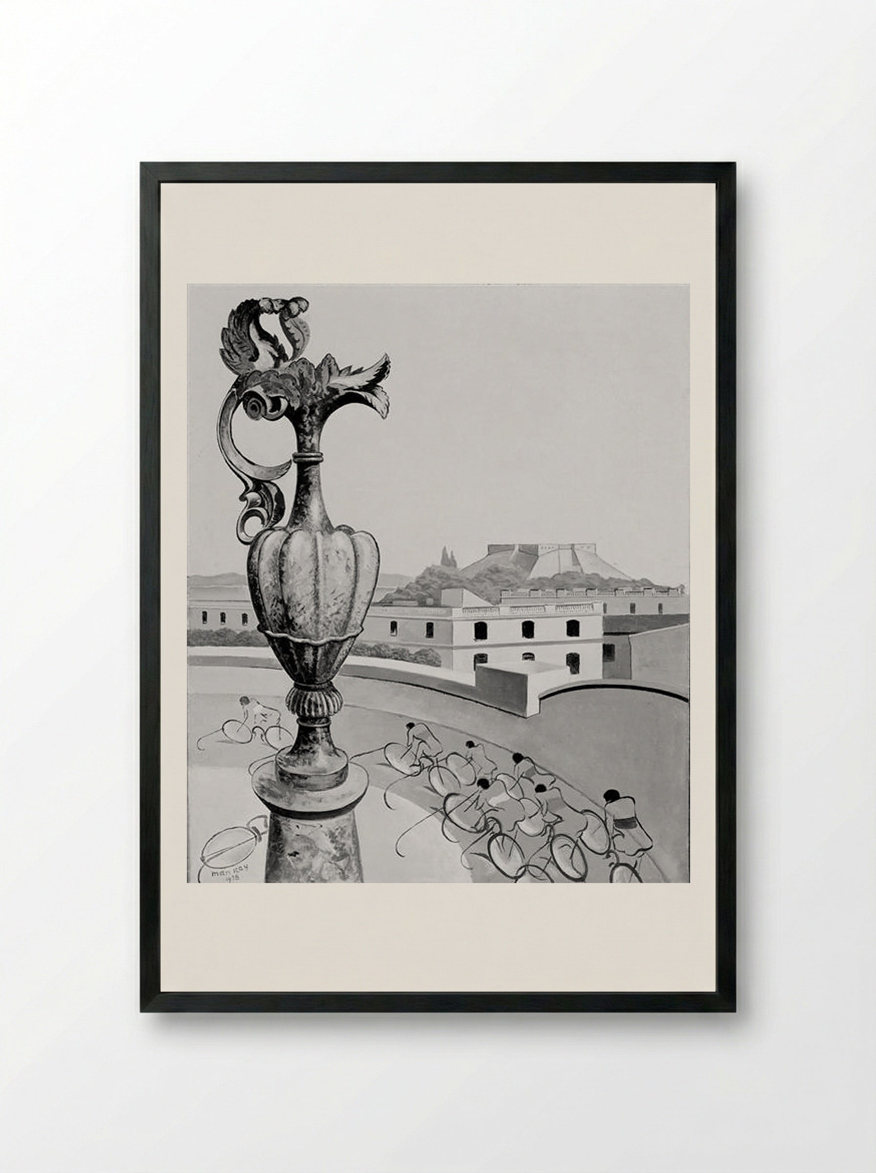 Optical Hopes and Illusions - Man Ray - Framed Print Black