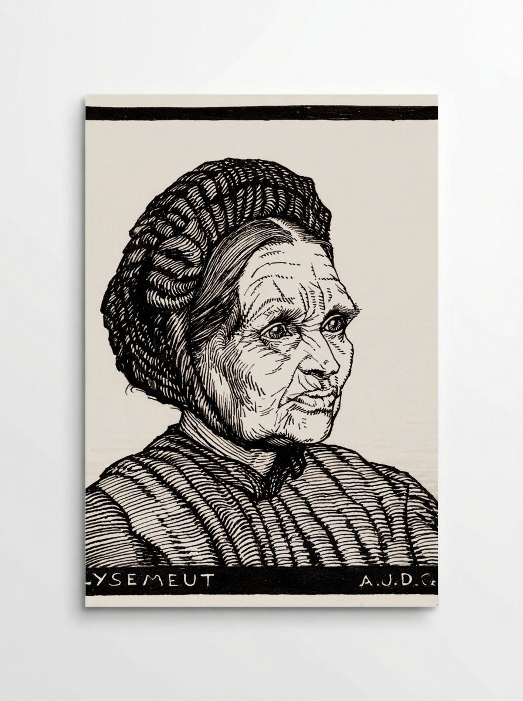 Portrait of Lysemeut, Laren Farmer's Wife - Julie de Graag - Poster