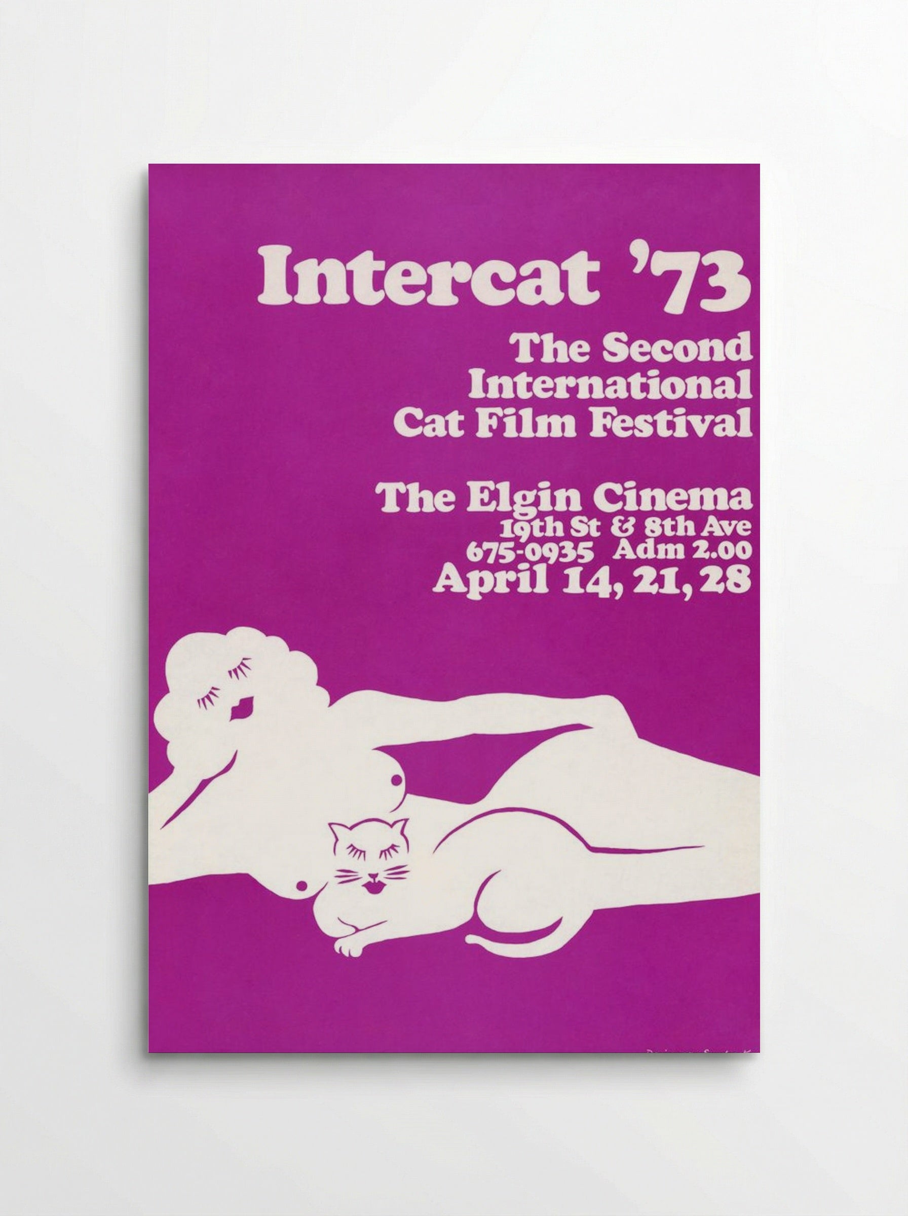 Intercat '73: The Second International Cat Film Festival - Sandra Kopell - Poster