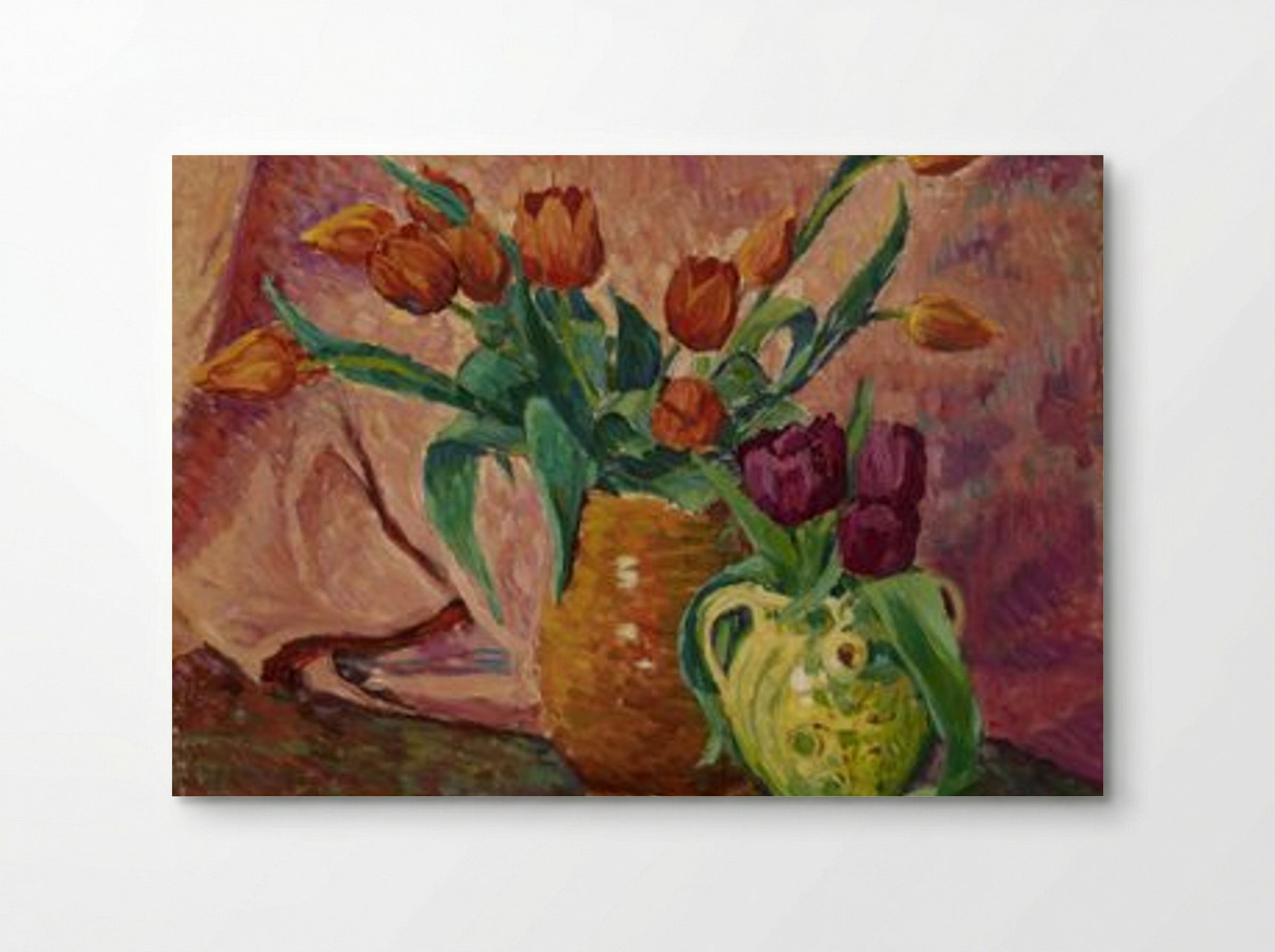 Two Vases with Tulips - Alfred William Finch - Poster