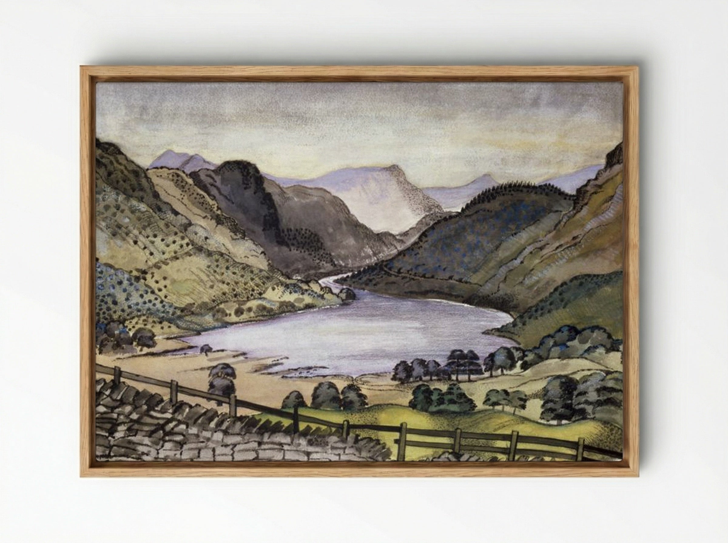 Thirlmere - Paul Nash - Framed Canvas Wood