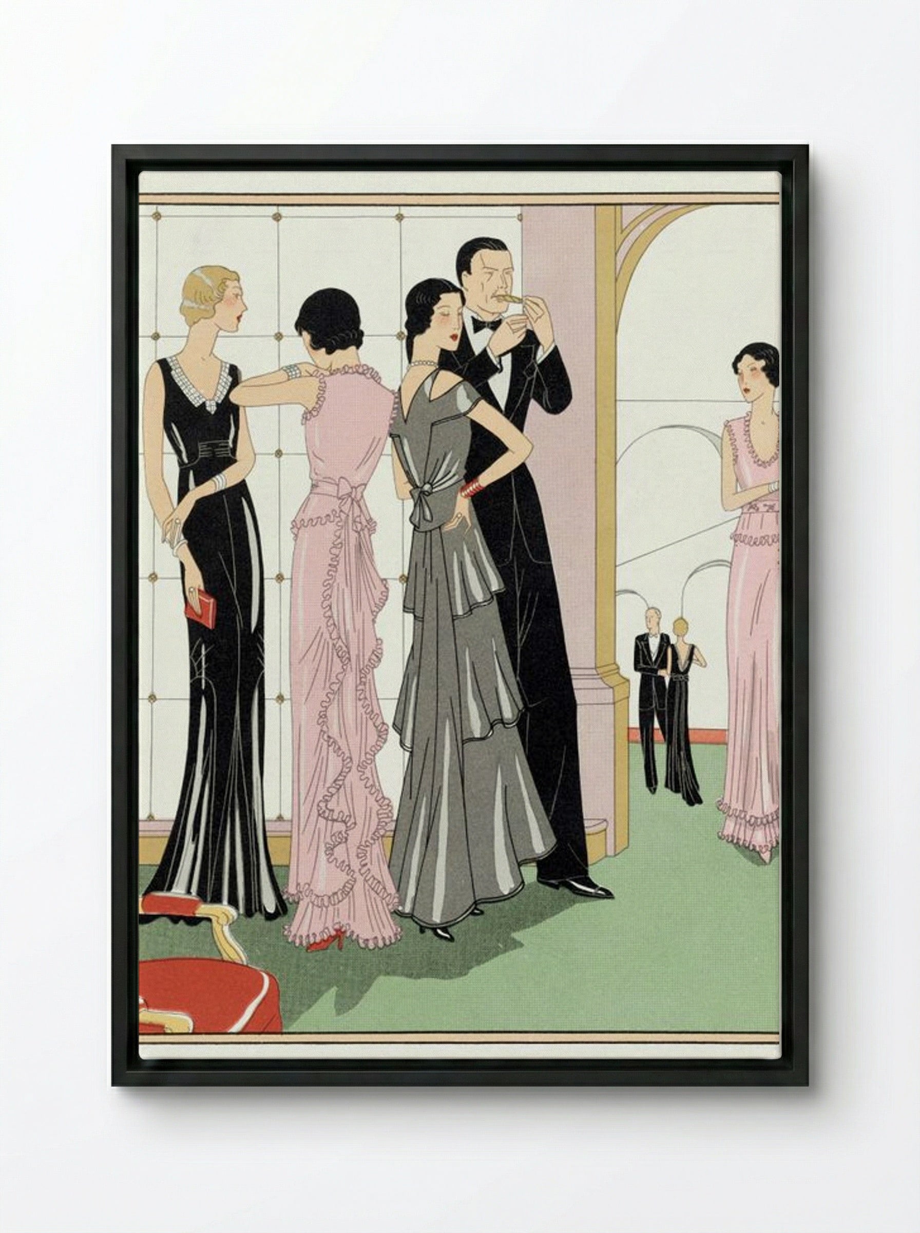 Evening Wears - Martial et Armand - Framed Canvas Black