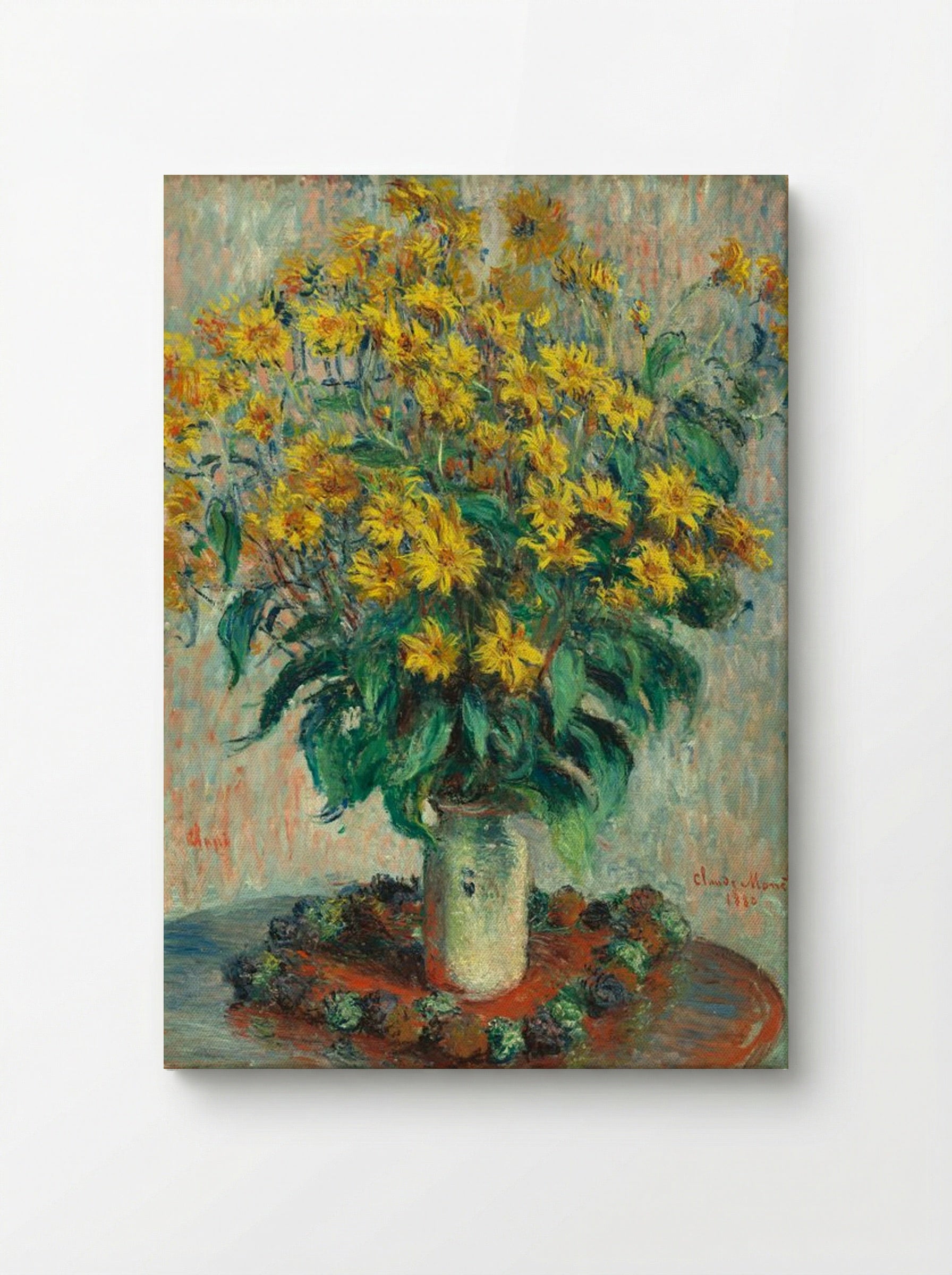 Jerusalem Artichoke Flowers - Claude Monet - Canvas