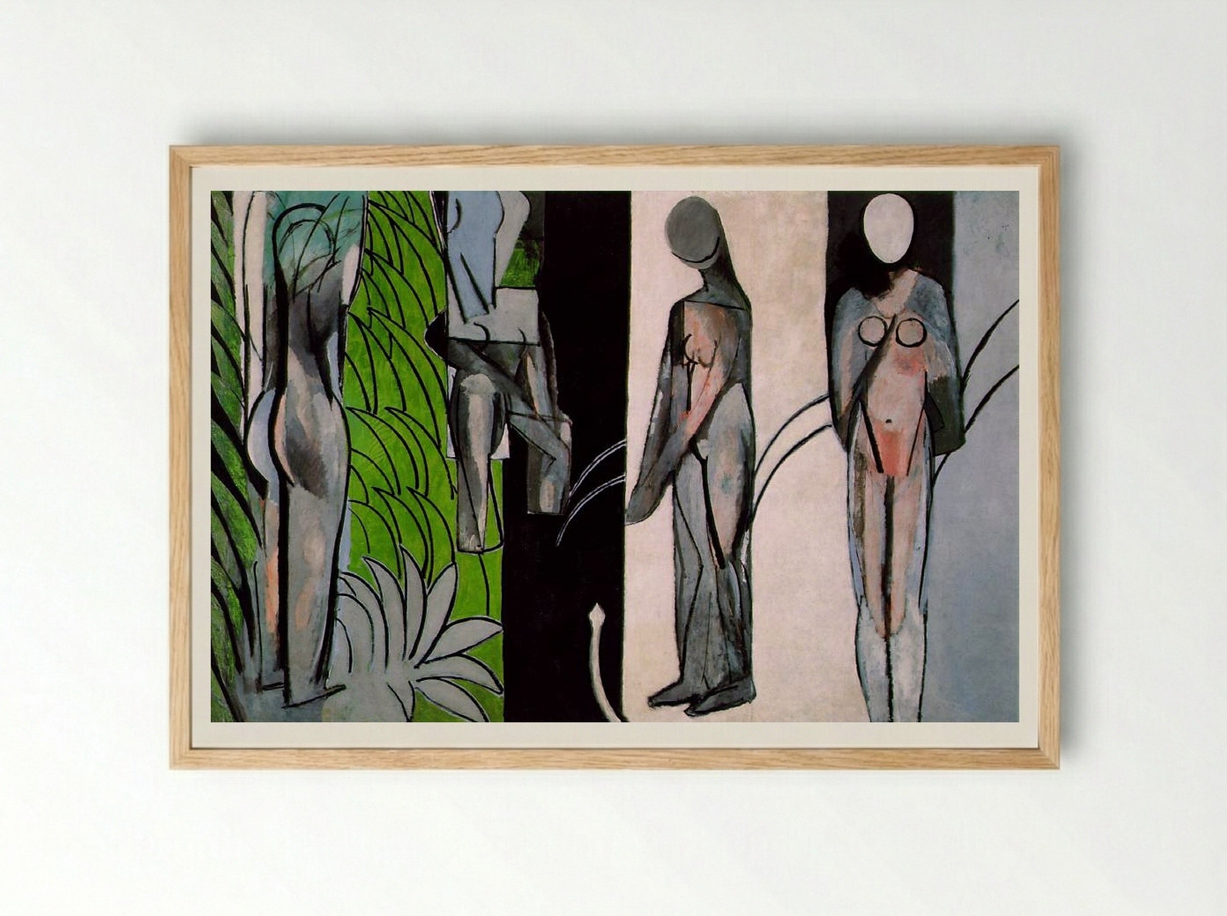 Bathers by a River - Henri Matisse - Framed Print Wood