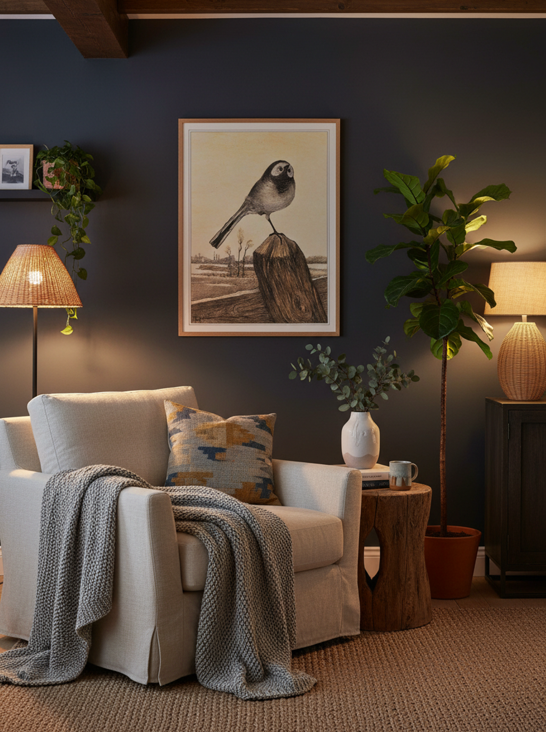 Kwikstaart op paal (Wagtail on a Post) - Theo van Hoytema - Lifestyle