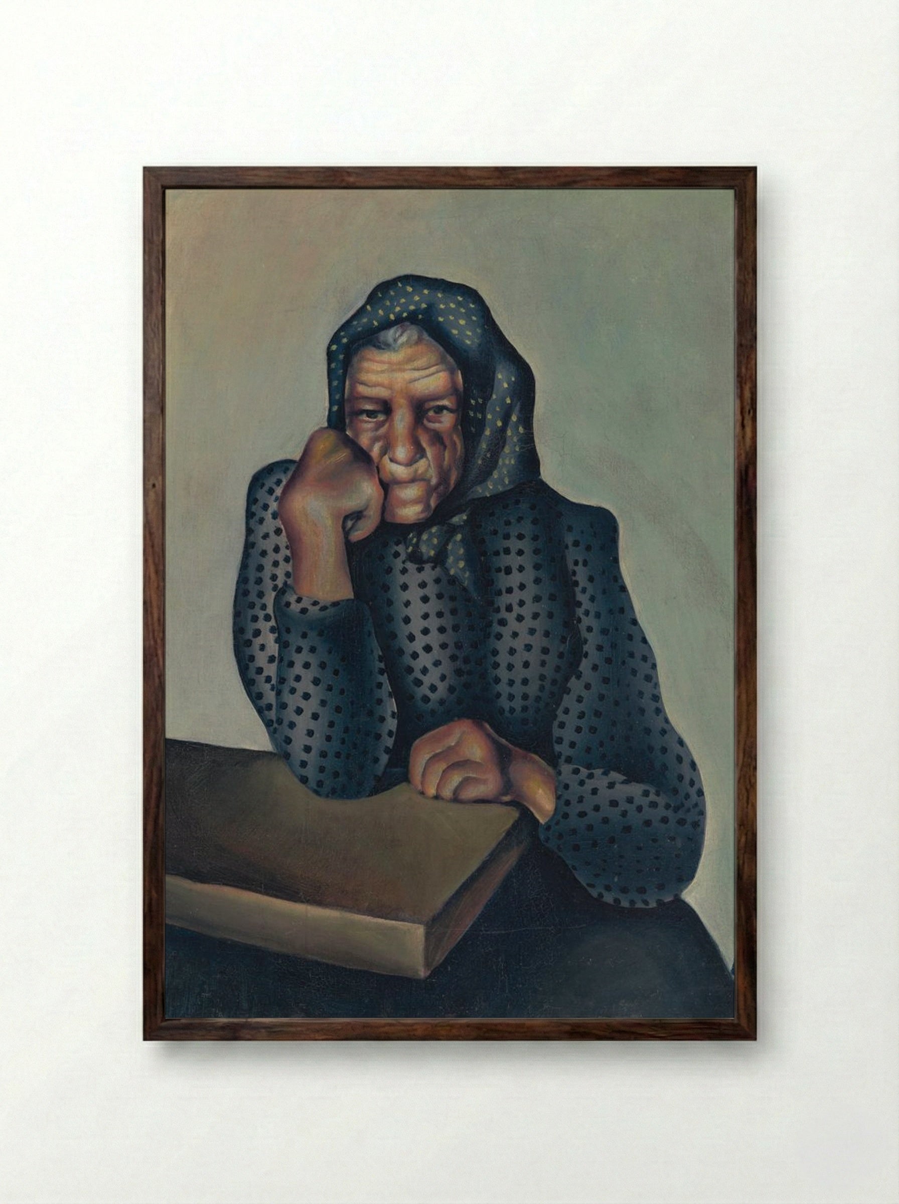 Worry - Konstantin Bauer - Framed Print Dark Wood