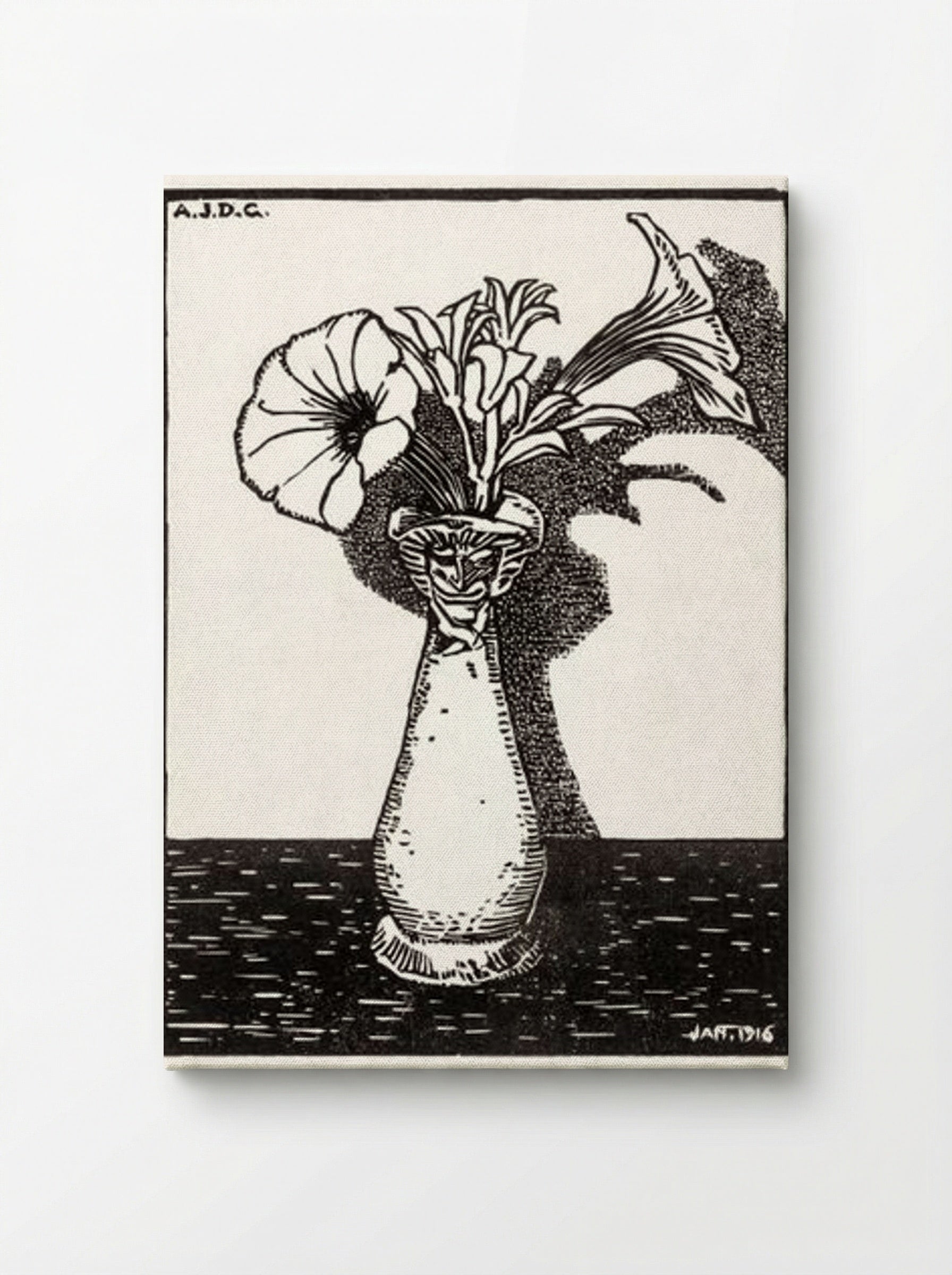 Vase with Flowers - Julie de Graag - Canvas