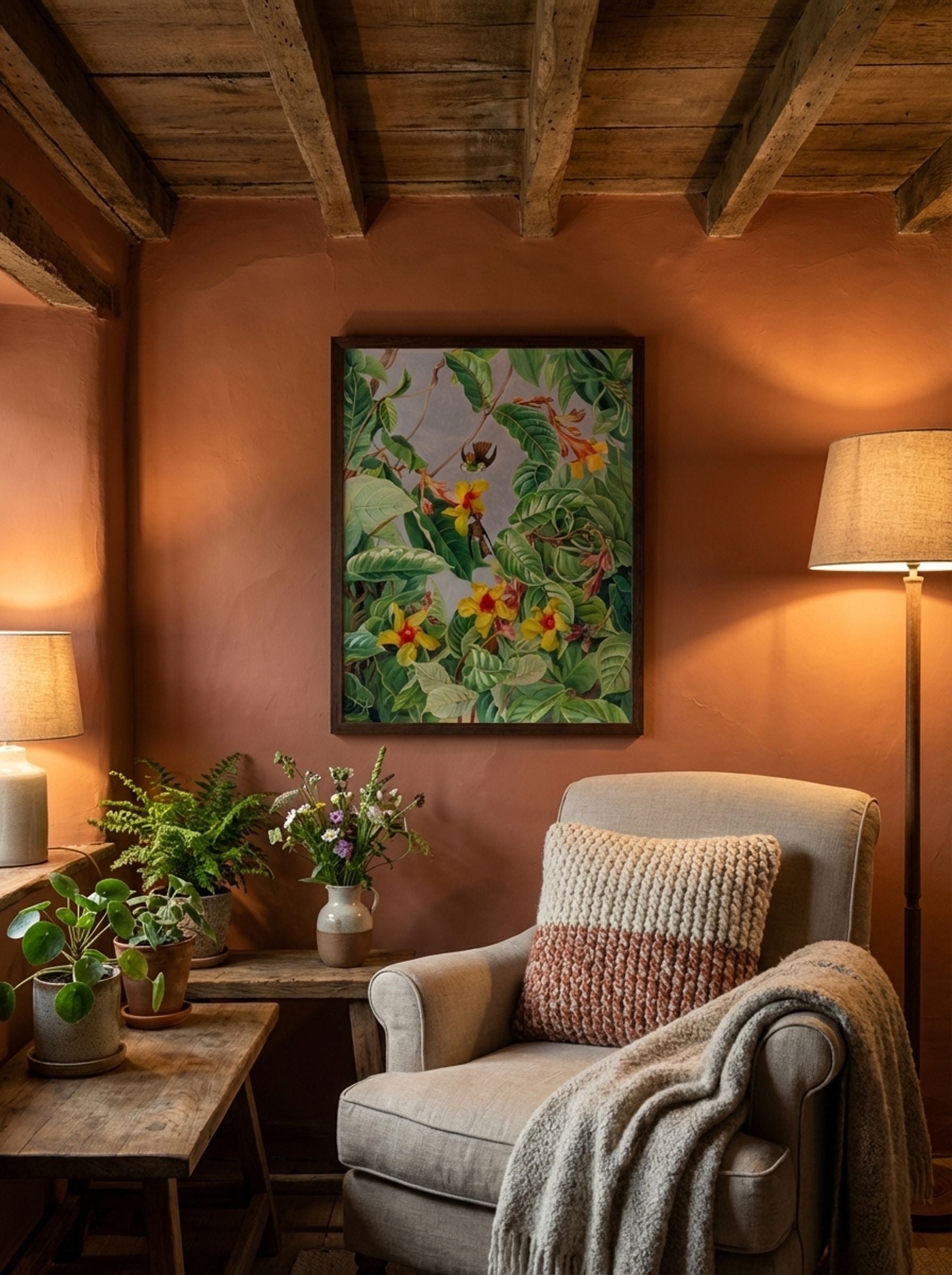 A Brazilian Climbing Shrub and Humming Birds - Marianne North - Lifestyle