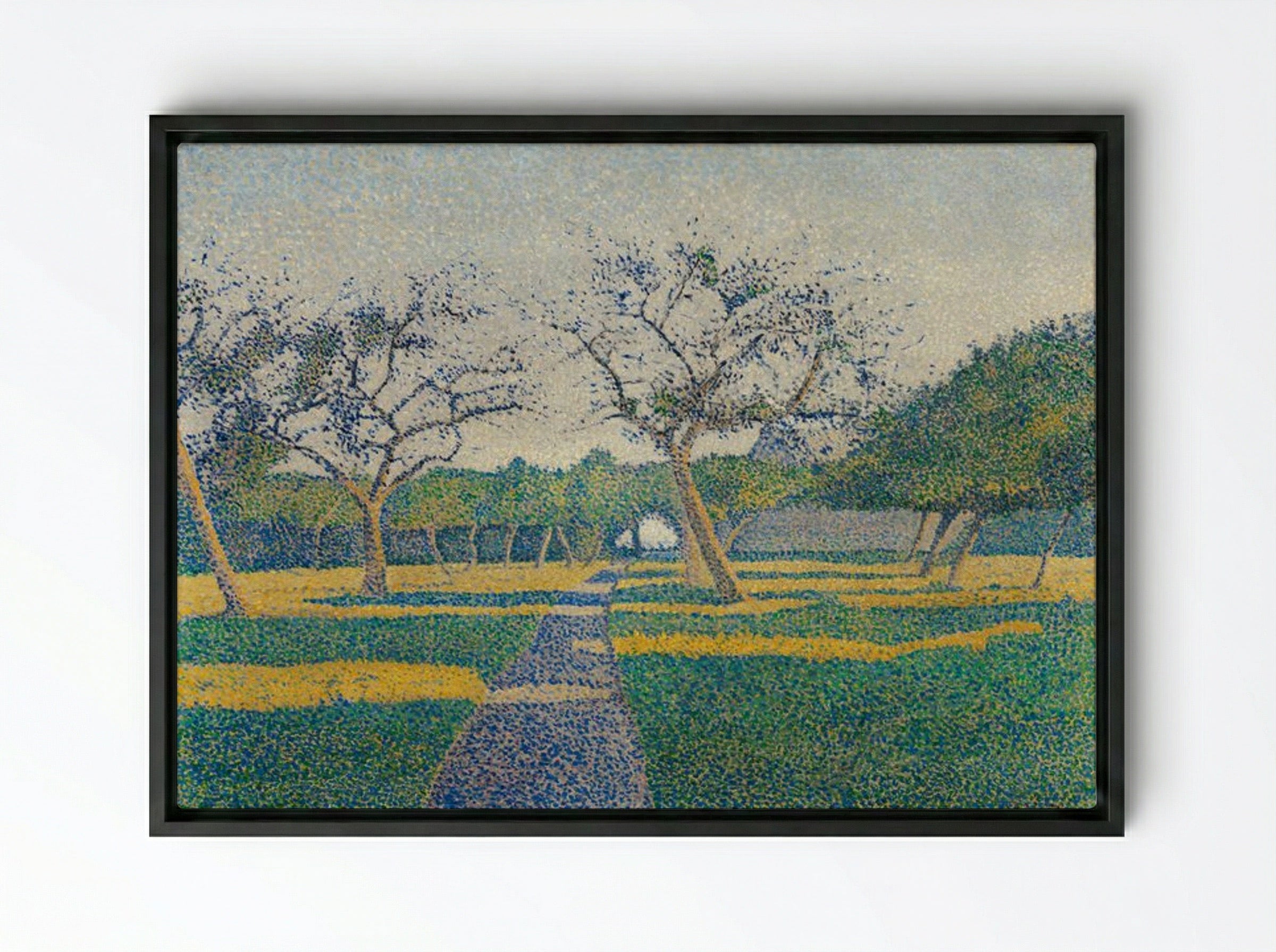 Orchard at La Louvière - Alfred William Finch - Framed Canvas Black