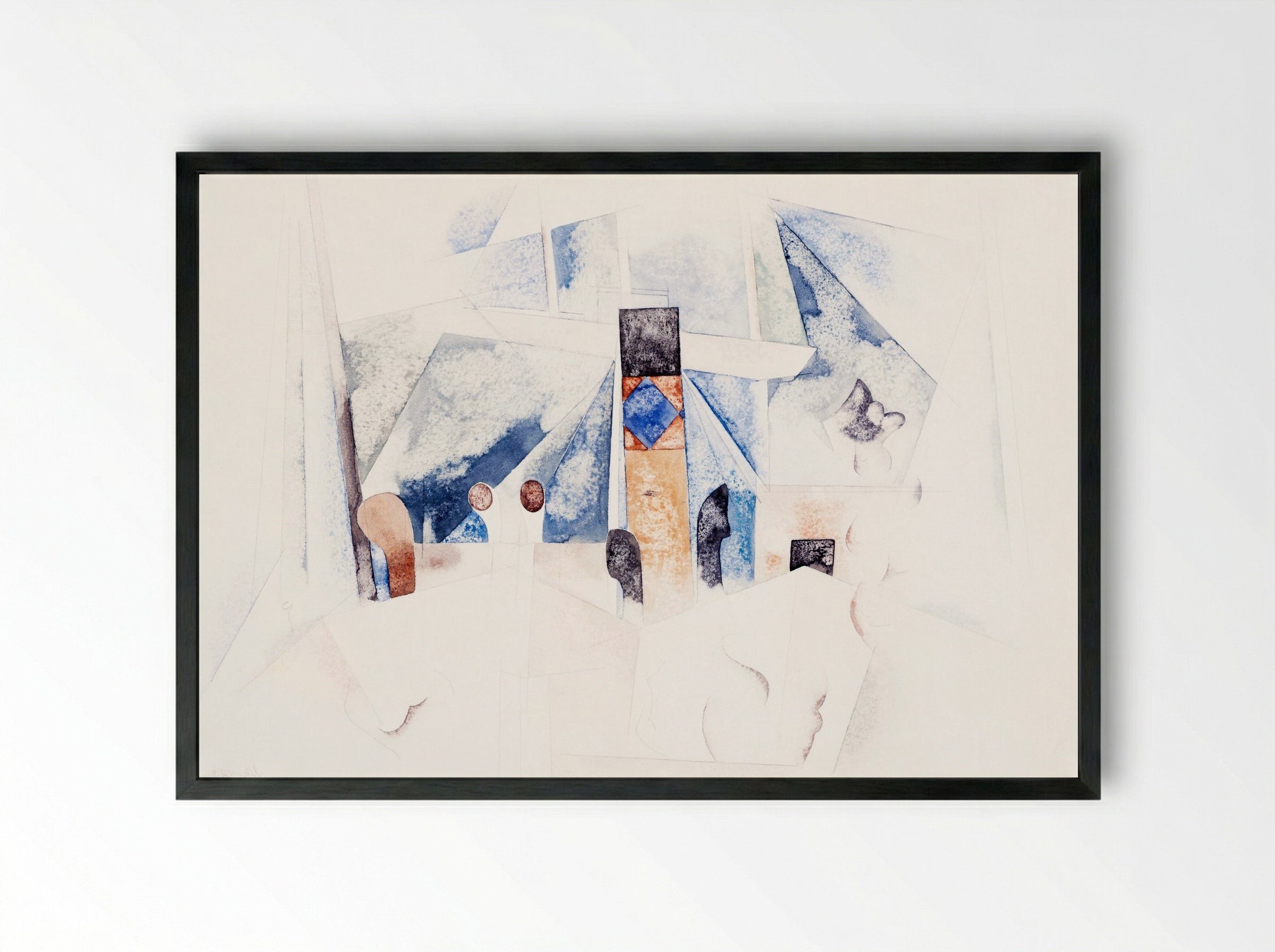 Bermuda Landscape No. 1 - Charles Demuth - Framed Print Black