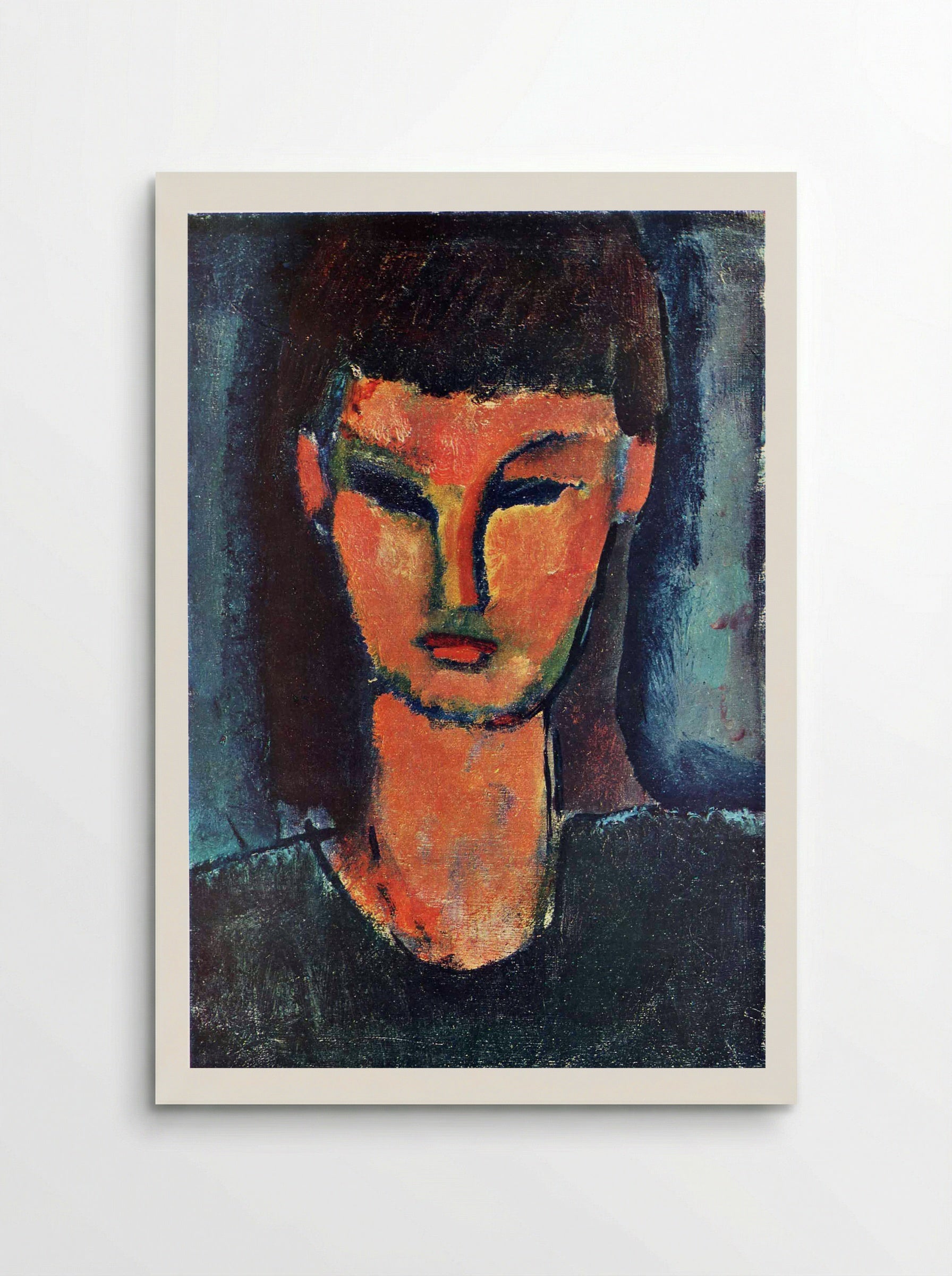 Young Woman with Dark Hair - Amedeo Modigliani - Poster