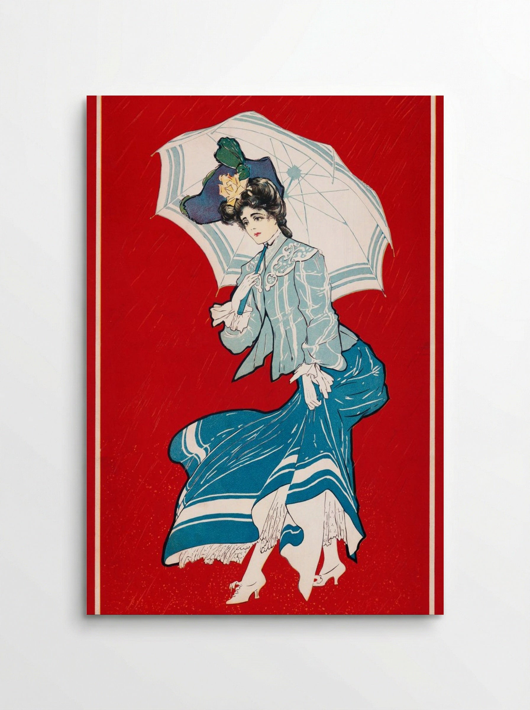 A Rainy Daisy - Gray - Poster