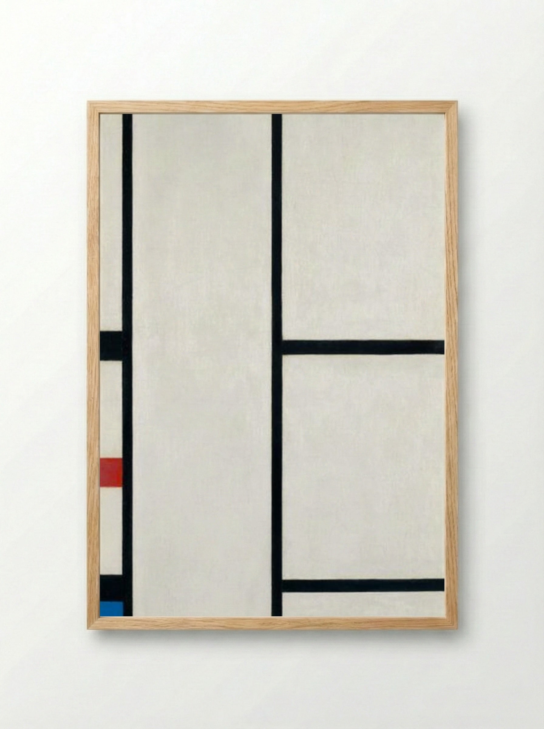 Composition with Red, Yellow, and Blue - Piet Mondrian - Framed Print Wood