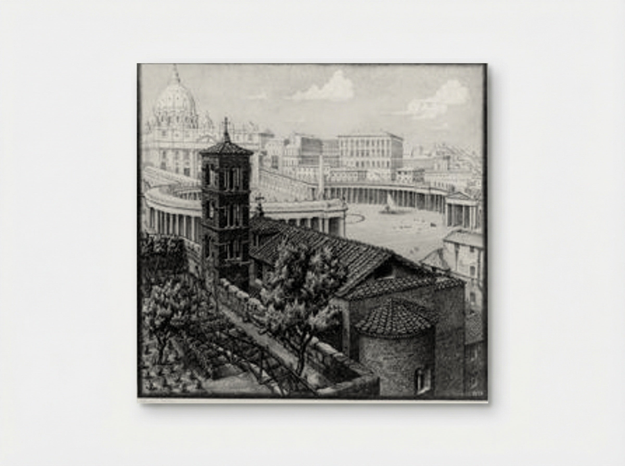 San Michele Dei Frisone, Rome - M.C. Escher - Poster