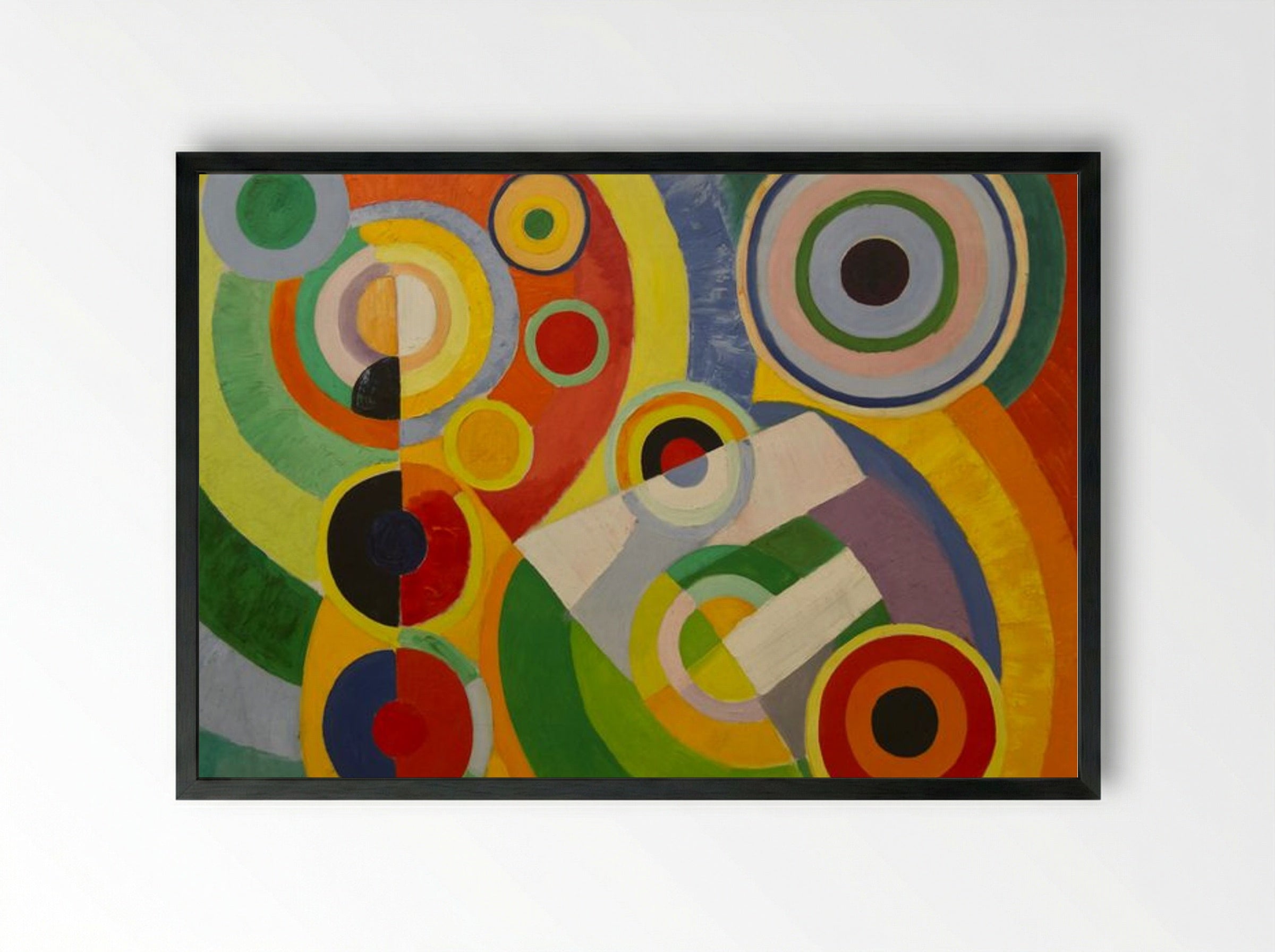 Rythme, Joie de vivre - Robert Delaunay - Framed Print Black