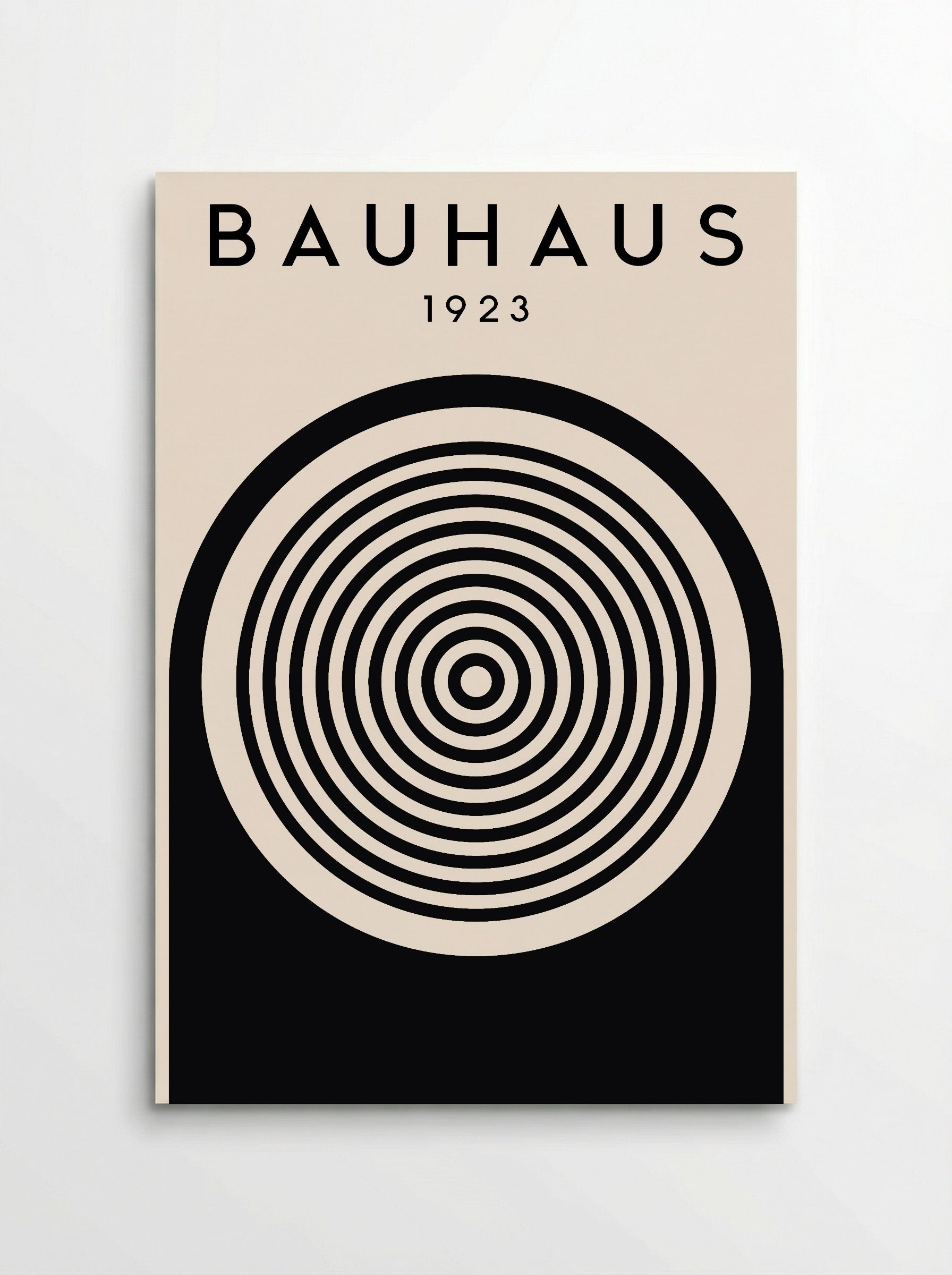 Bauhaus 1923 Concentric Circles – Inverted Print