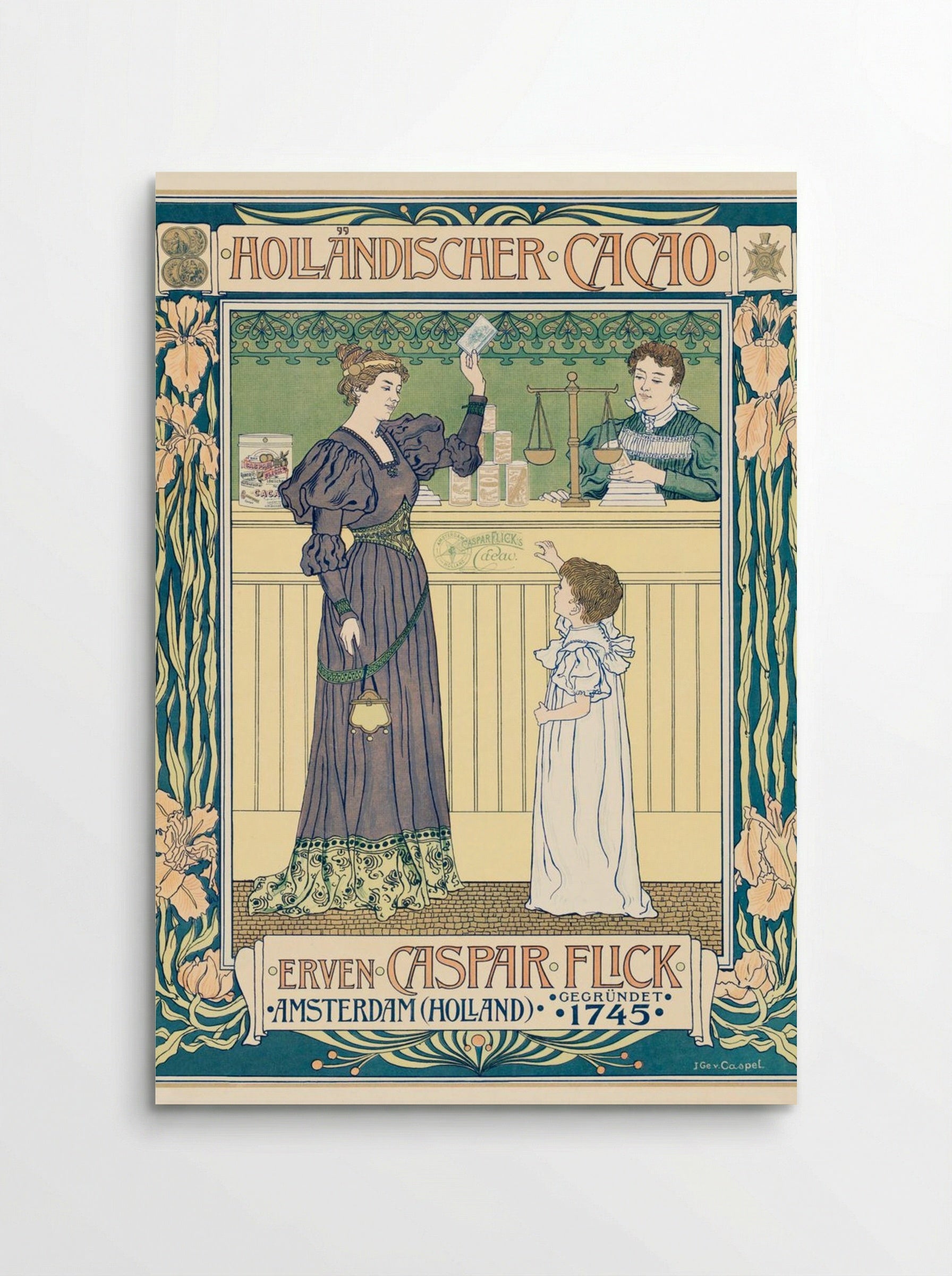 Holländischer Cacao - Johann Georg van Caspel - Poster