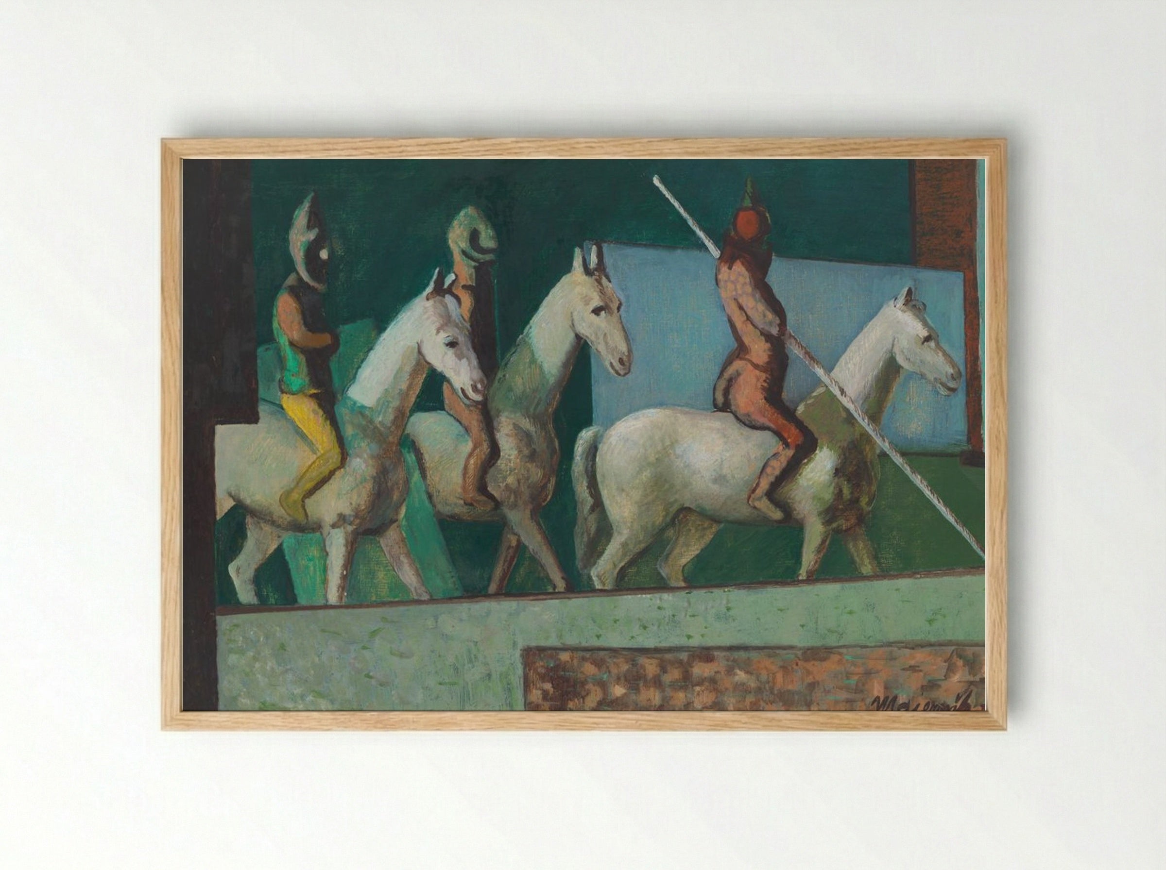 Riders - Cyprián Majerník - Framed Print Wood