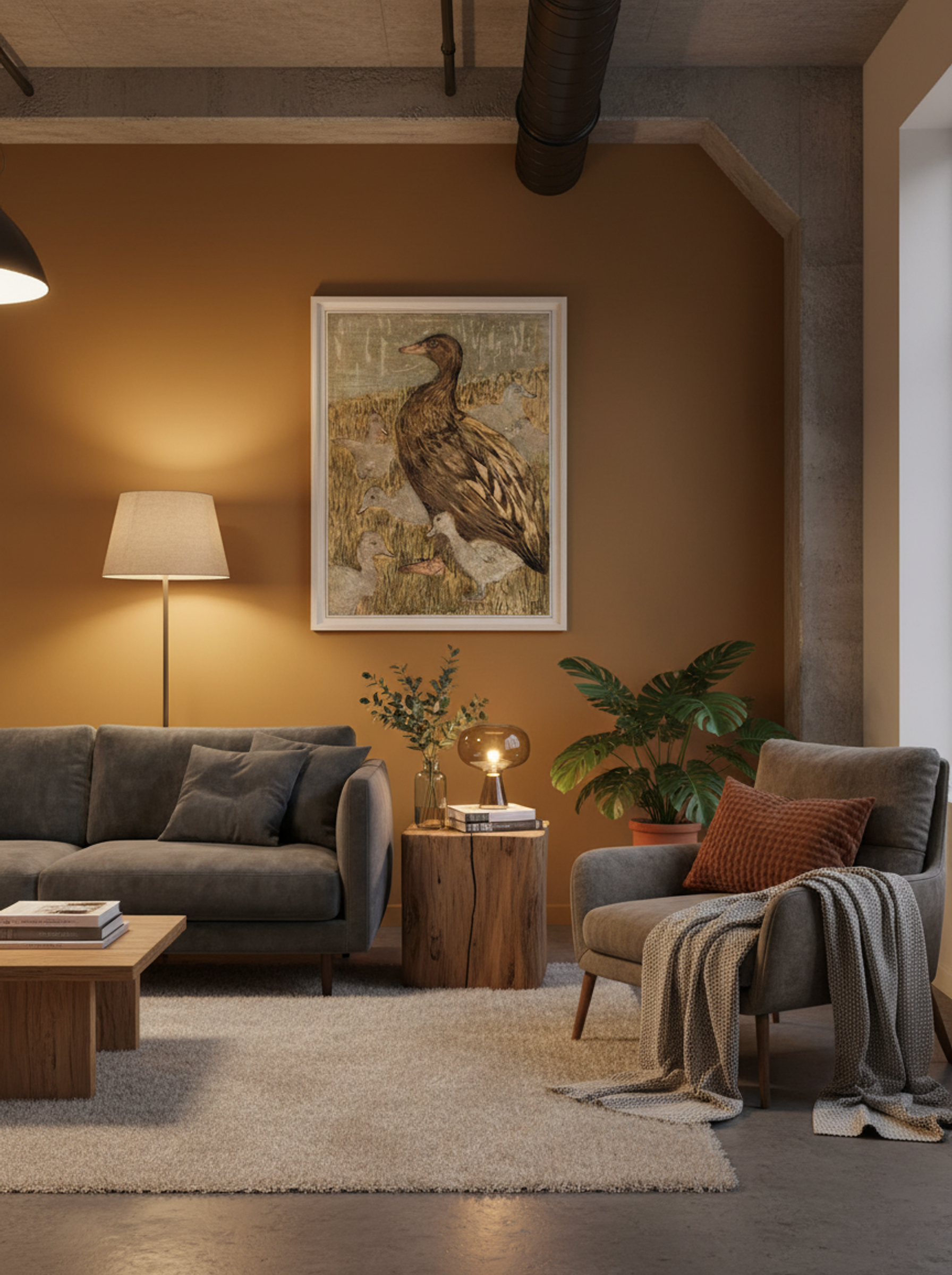 Duck with Ducklings by the Waterside - Theo van Hoytema - Lifestyle