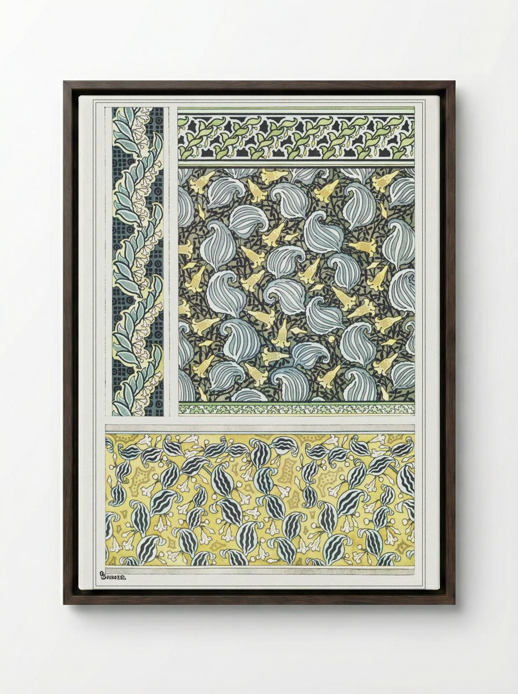 Sceau de Salomon (Solomon's Seal) - Maurice Pillard Verneuil - Framed Canvas Dark Wood