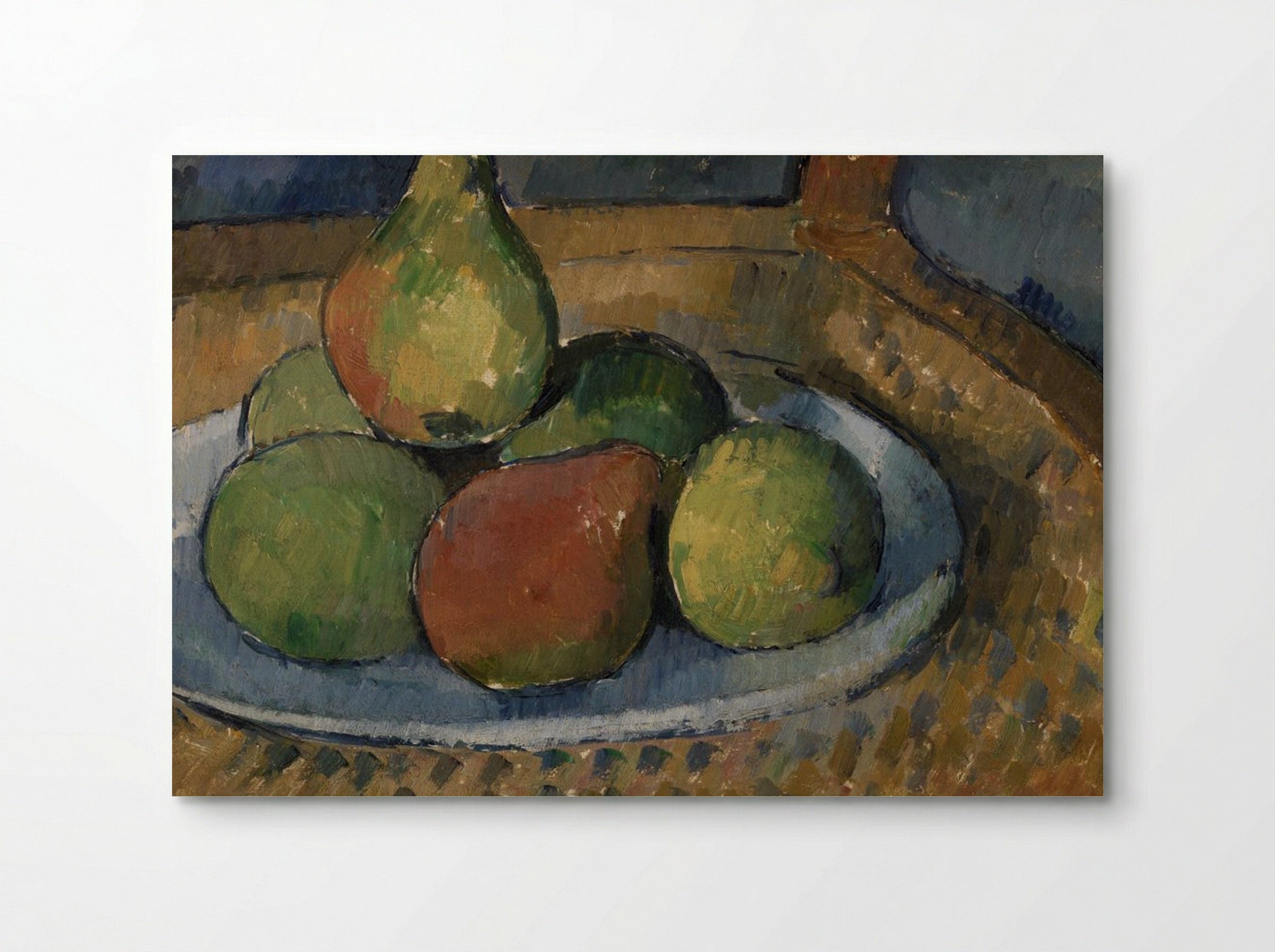 Plate of Fruit on a Chair (Assiette de fruits sur une chaise) - Paul Cézanne - Poster