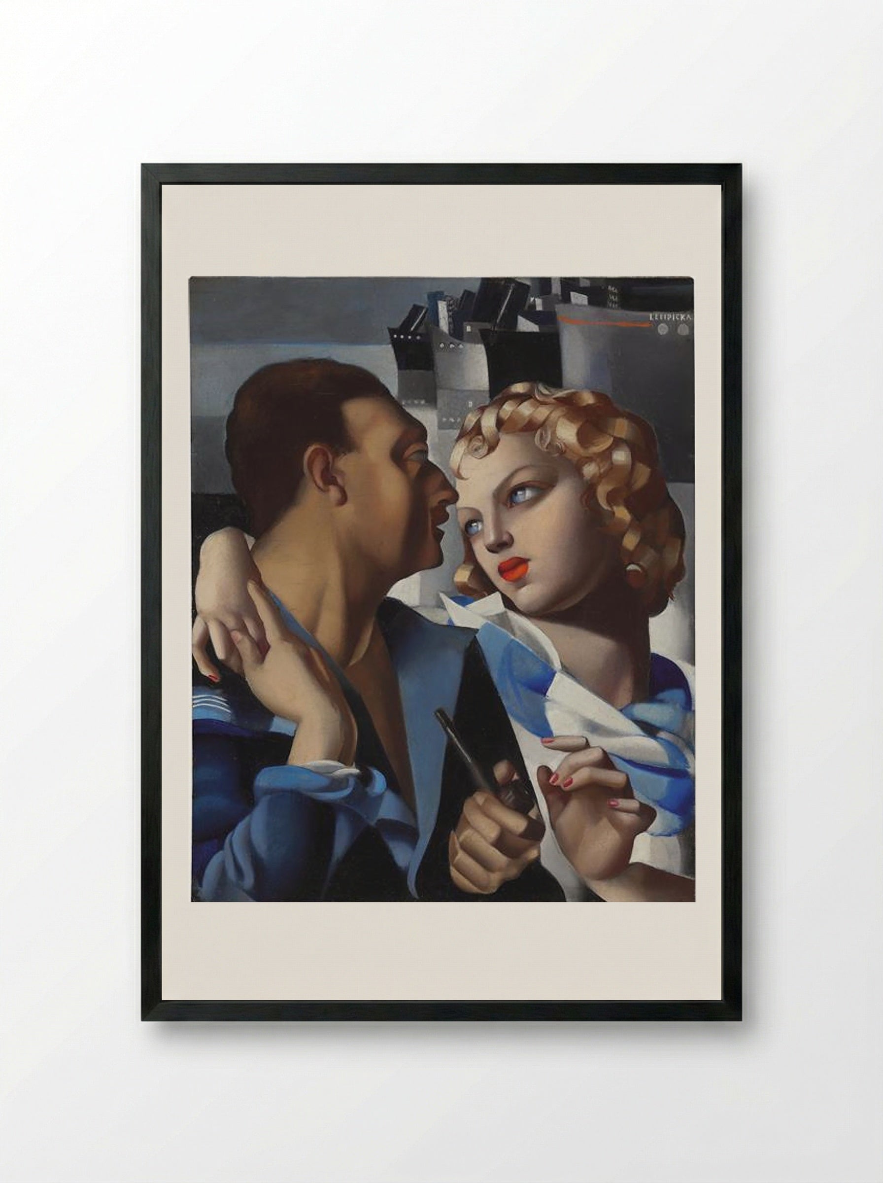 Idyll - Tamara de Lempicka - Framed Print Black