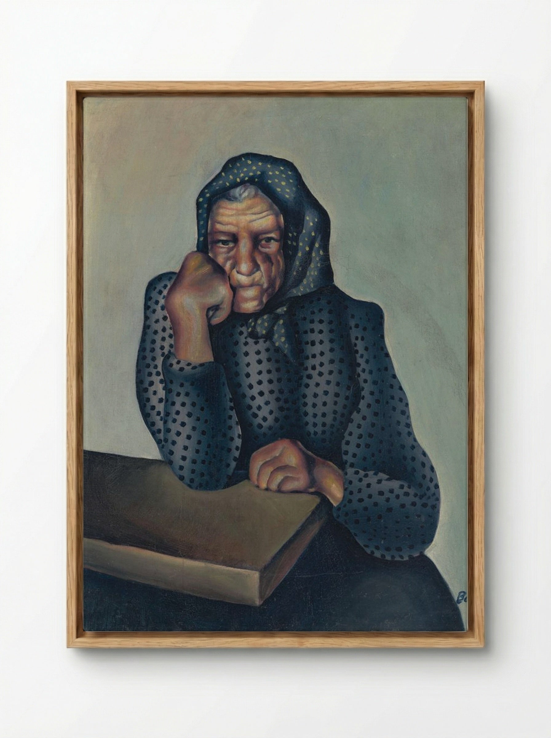 Worry - Konstantin Bauer - Framed Canvas Wood