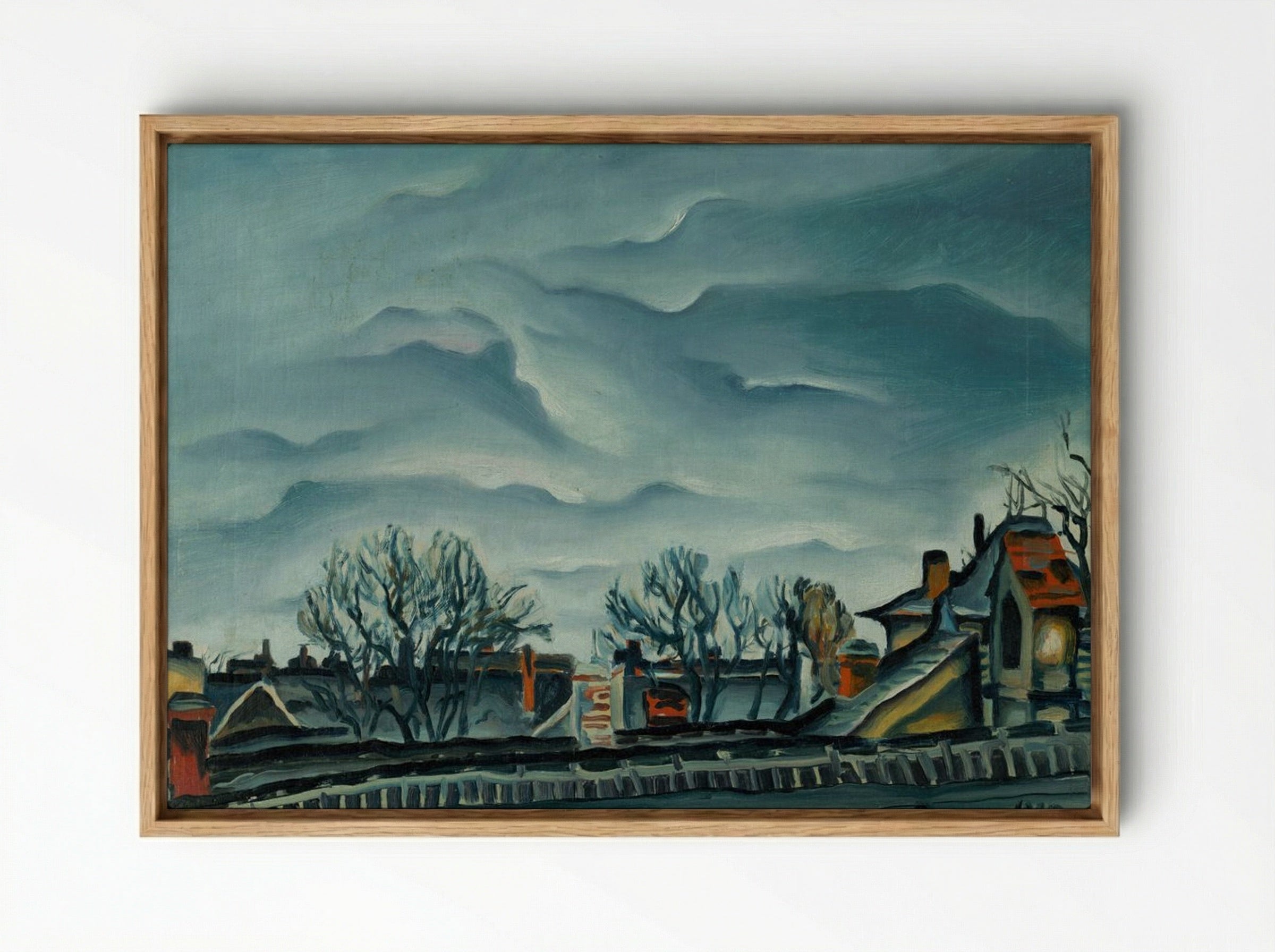 In Suburbs - Konstantin Bauer - Framed Canvas Wood