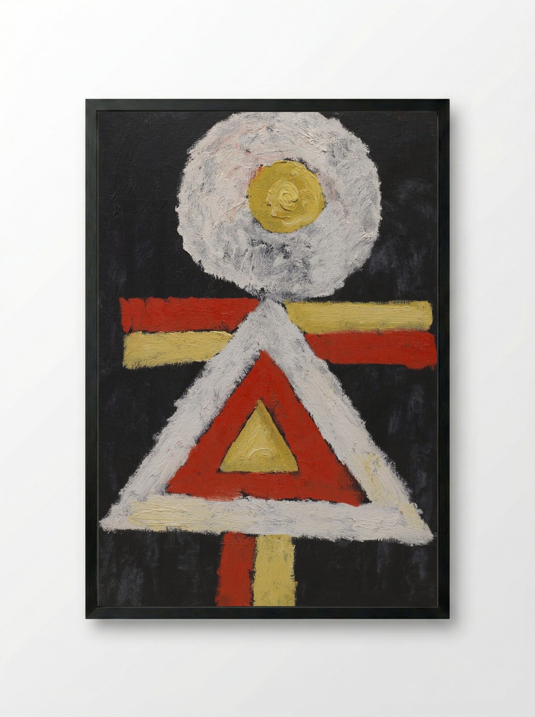 Geometric Figure - Marsden Hartley - Framed Print Black