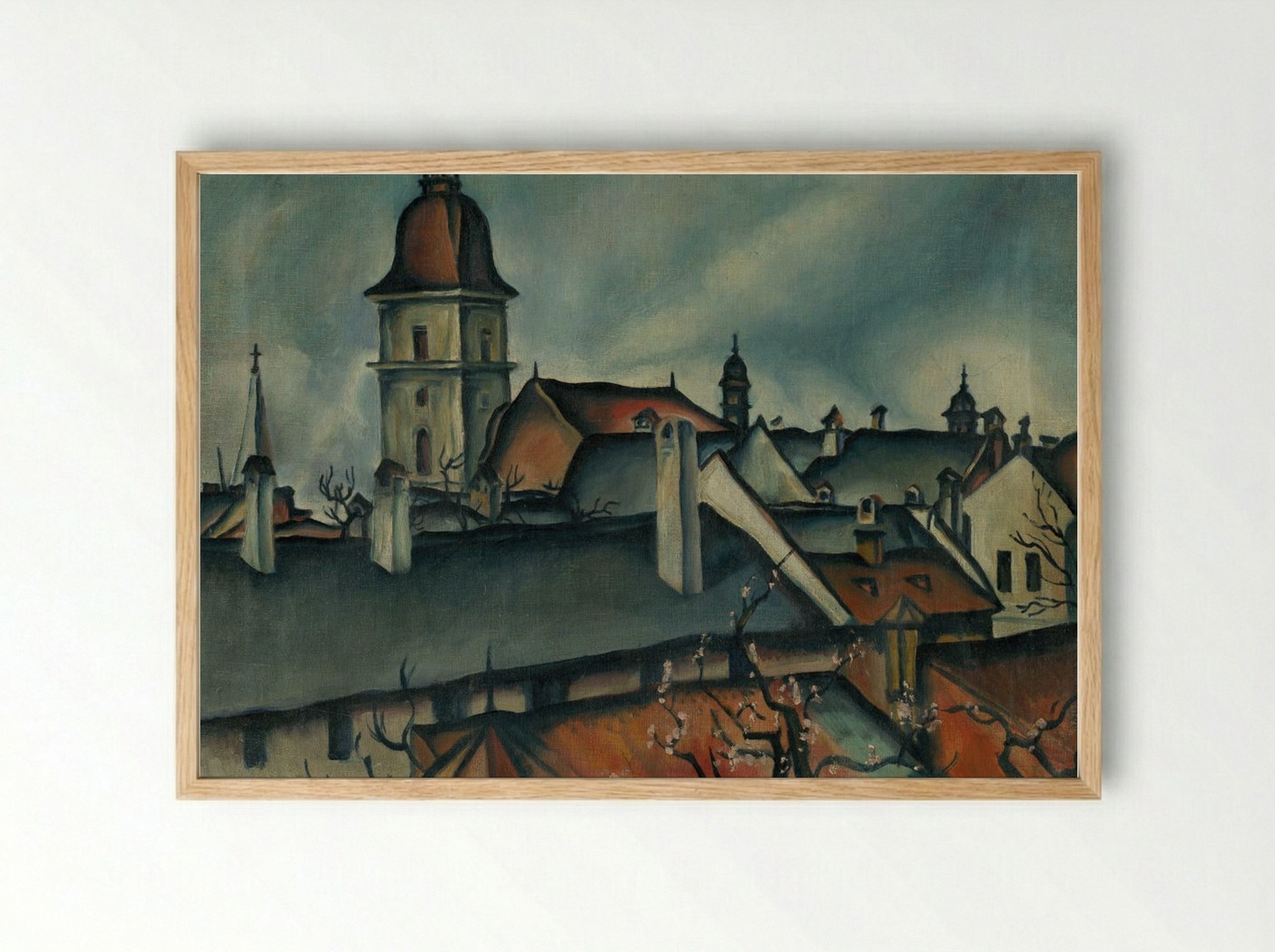 View of Kőszeg - Konstantin Bauer - Framed Print Wood