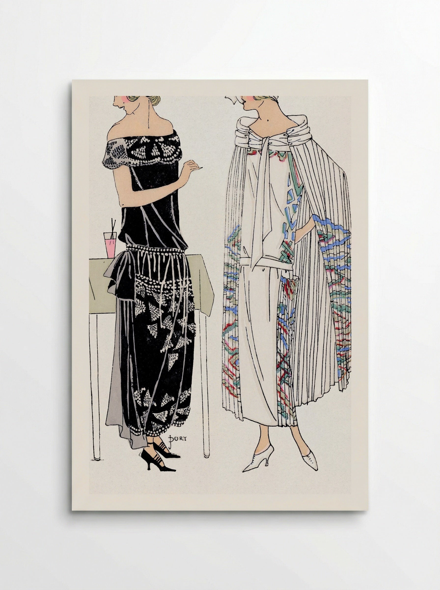 Fashion Plate from Très Parisien, No. 3 - Georges Dory - Poster