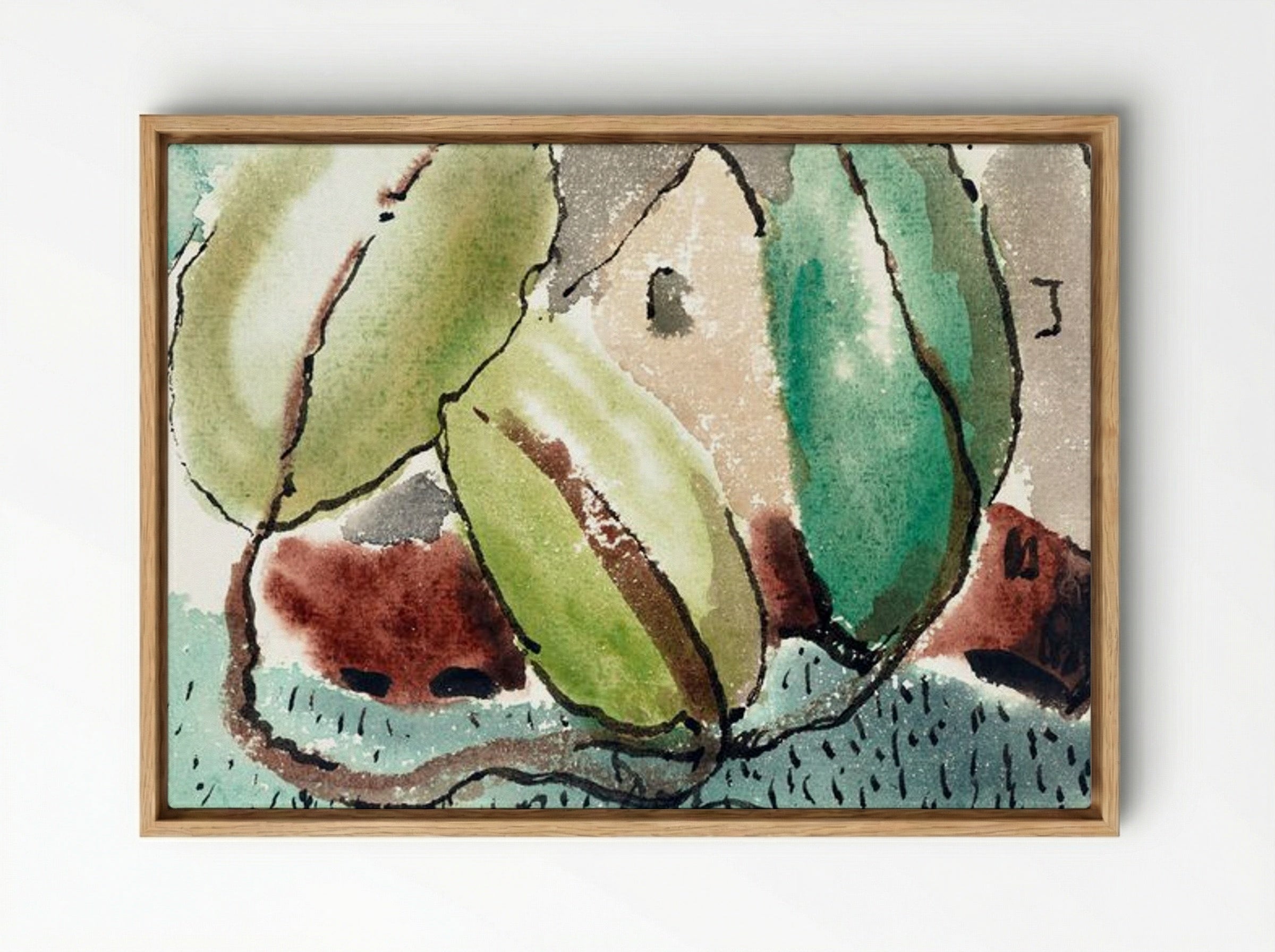 Dove's House with Trees - Arthur Dove - Framed Canvas Wood