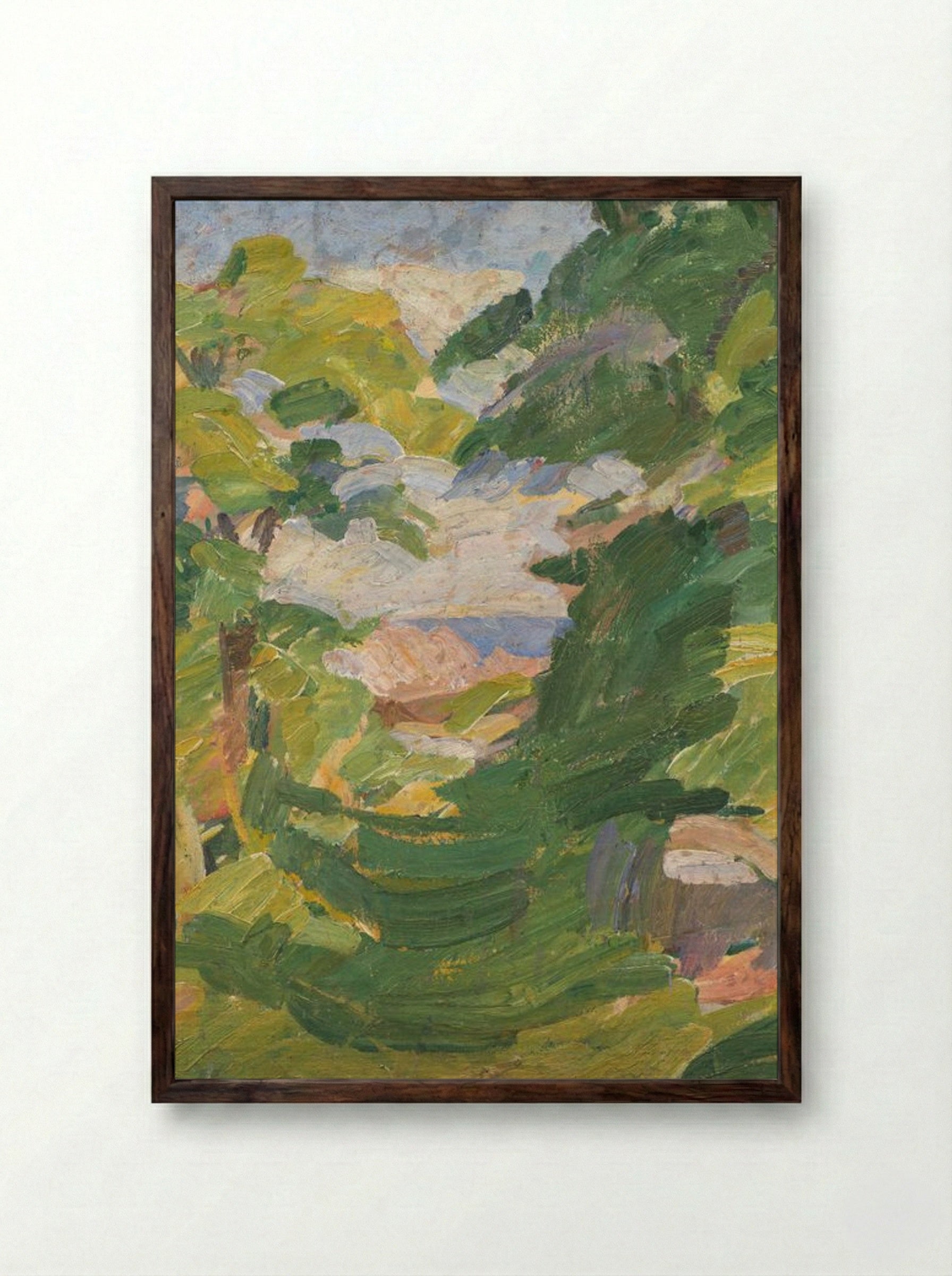 The Mind Christians - Edvard Weie - Framed Print Dark Wood