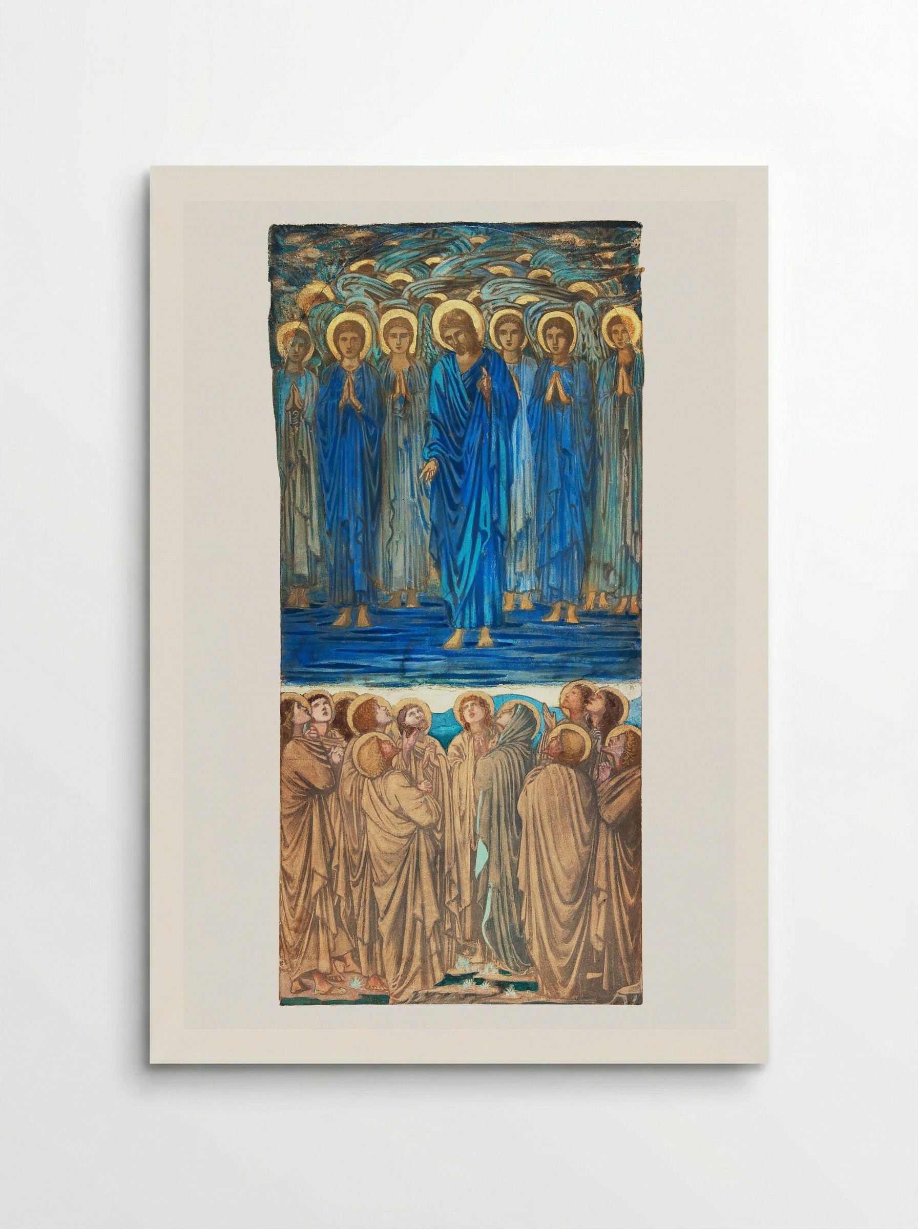 Study for 'The Ascension of Christ' Stained-Glass Window - Edward Burne-Jones - Poster