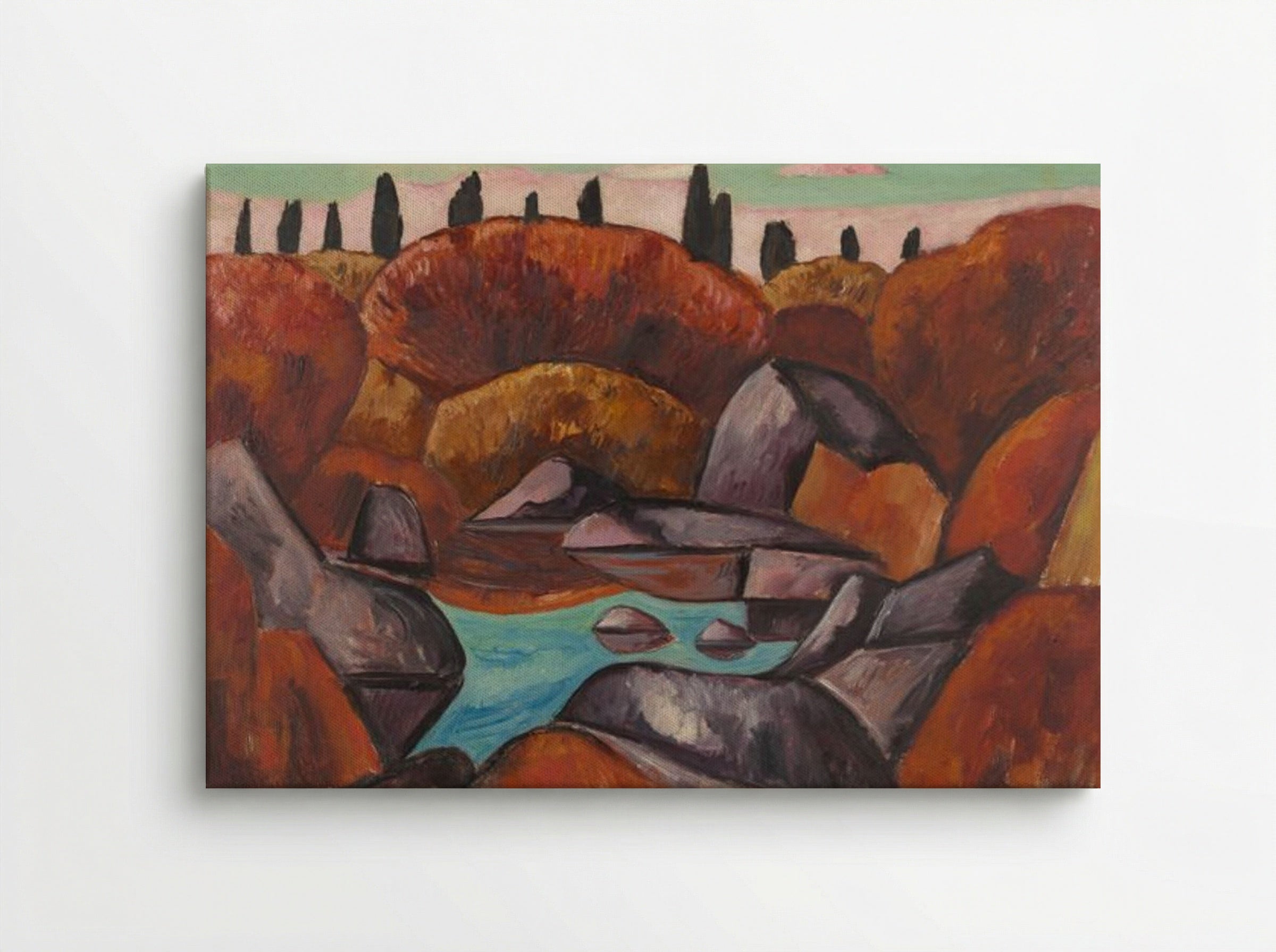 Flaming Pool, Dogtown - Marsden Hartley - Canvas