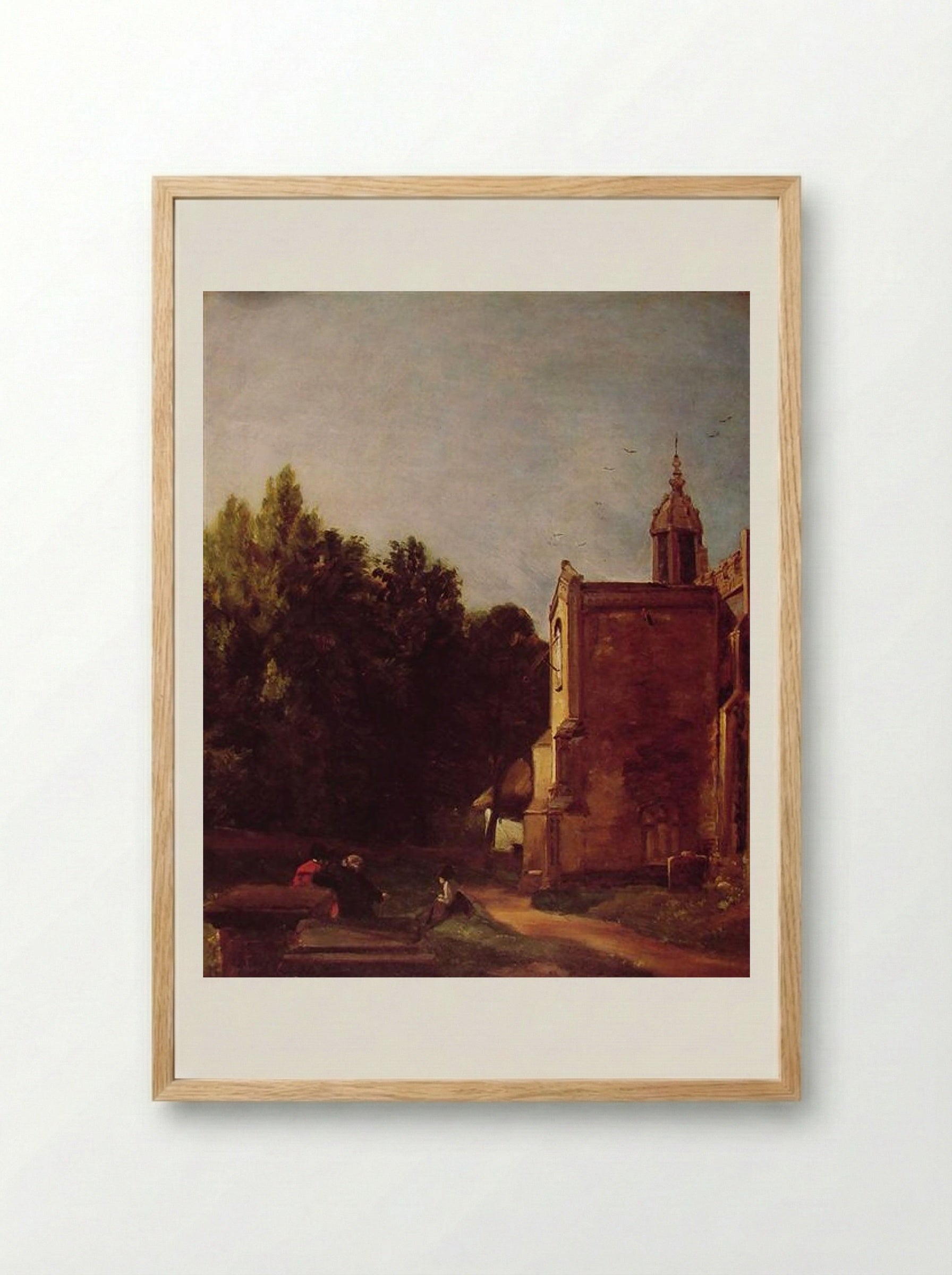 A Church Porch - John Constable - Framed Print Wood