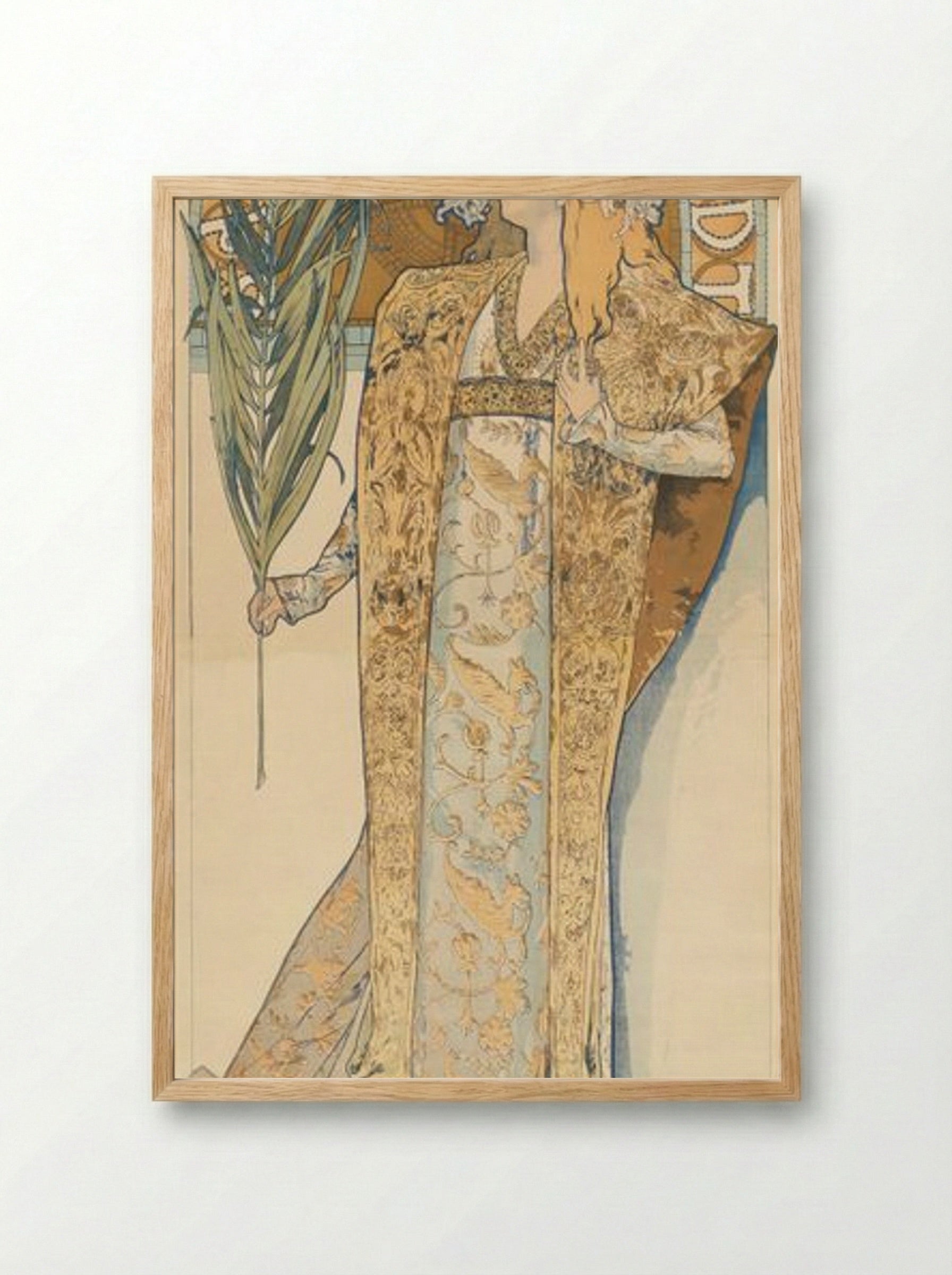 Gismonda - Alphonse Mucha - Framed Print Wood