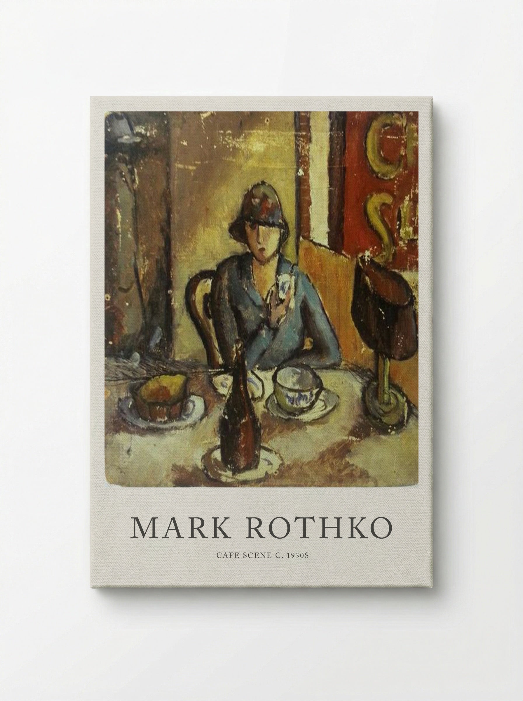 Cafe Scene - Mark Rothko - Canvas