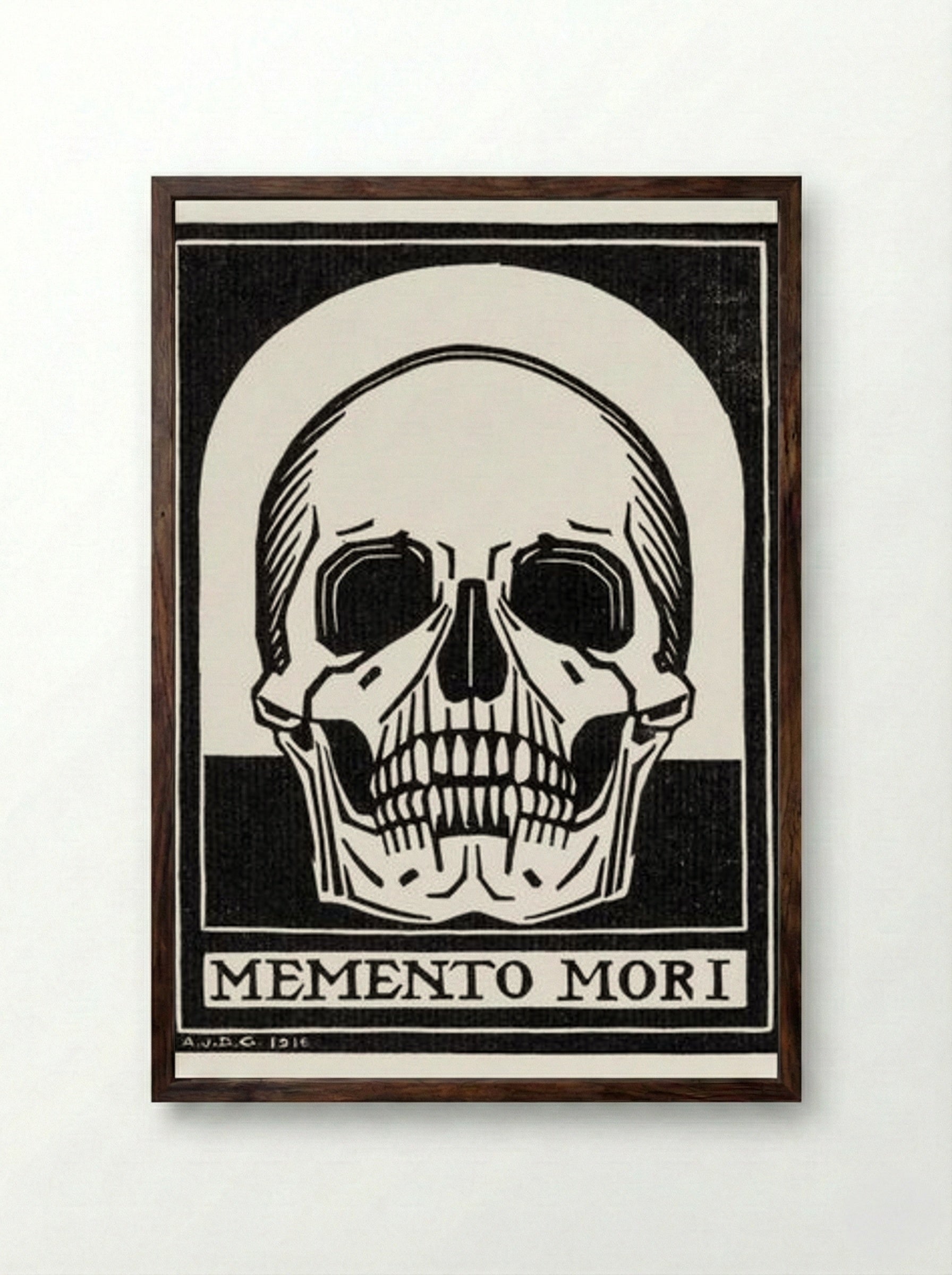 Memento Mori - Julie de Graag - Framed Print Dark Wood