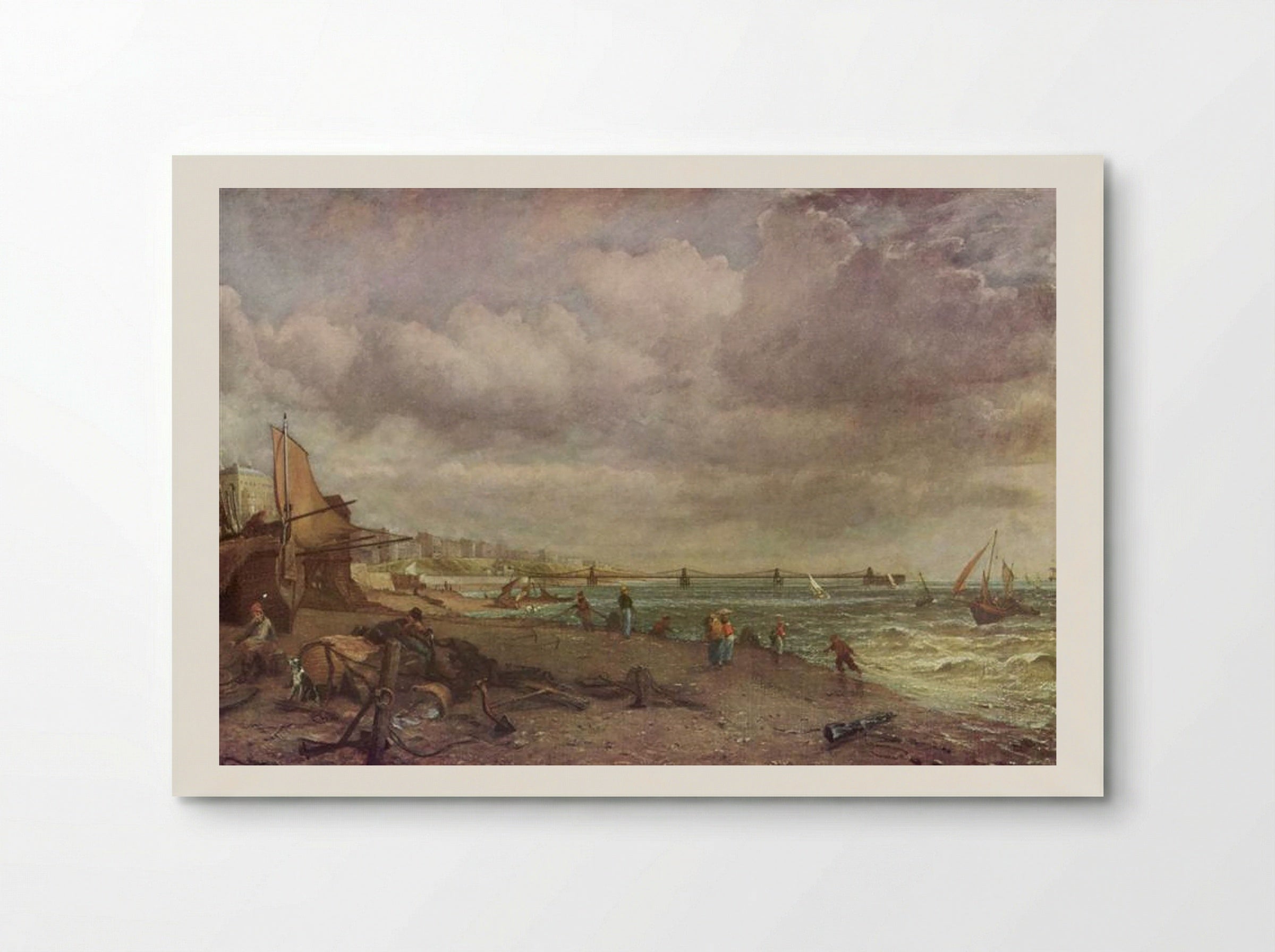 Marine Parade and Old Chain Pier, Brighton - John Constable - Poster
