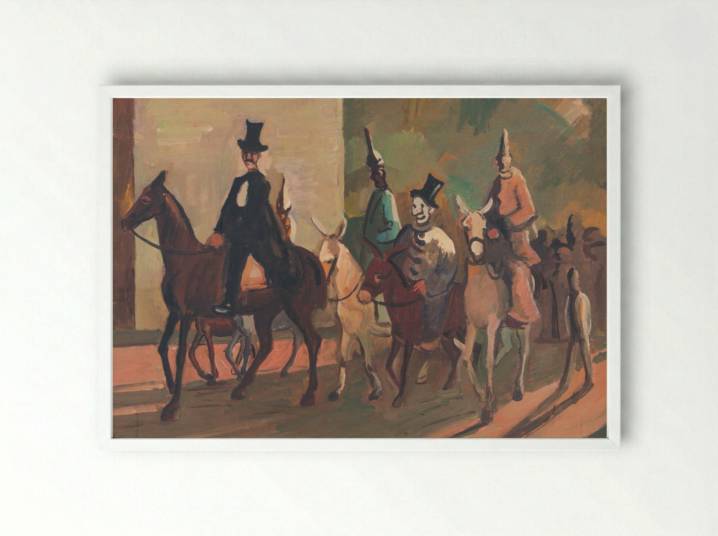 Entering the Ring - Cyprián Majerník - Framed Print White