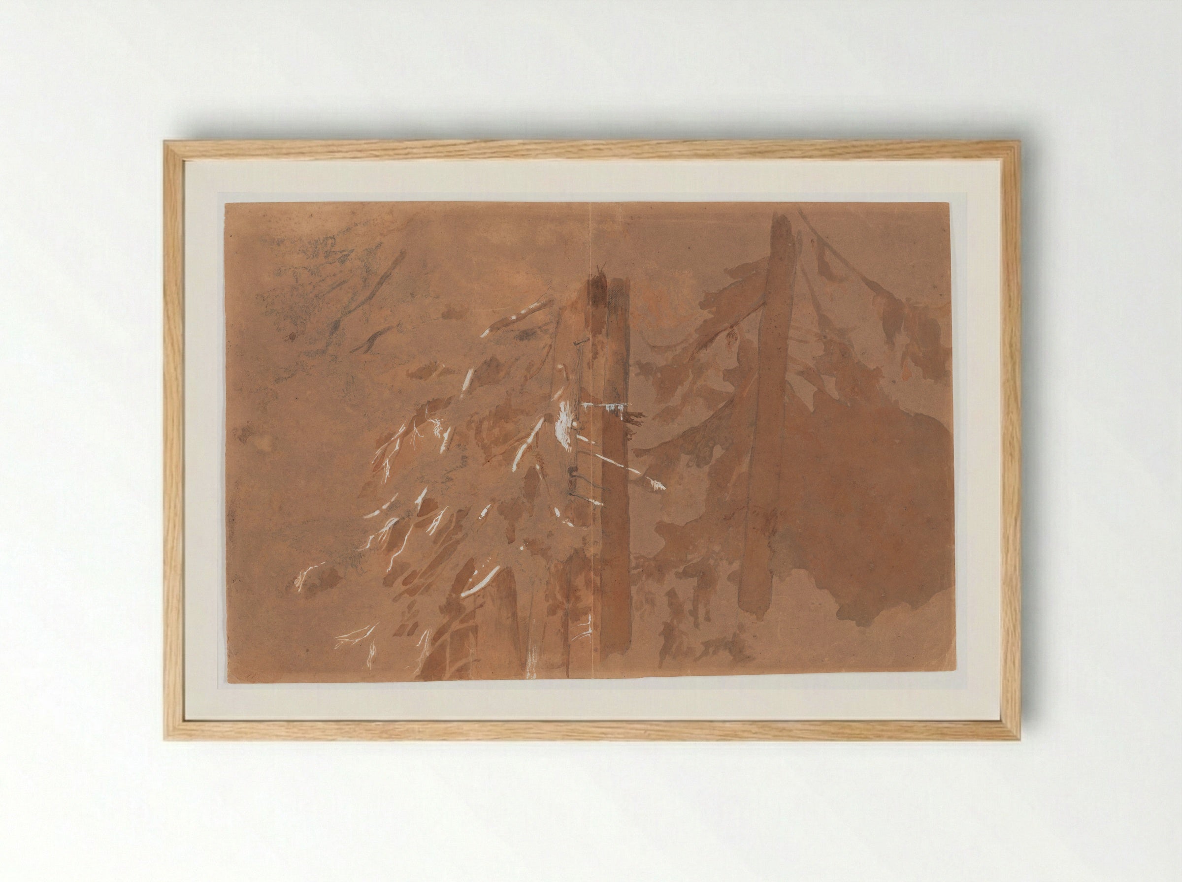 Fir Trees - Arnold Böcklin - Framed Print Wood
