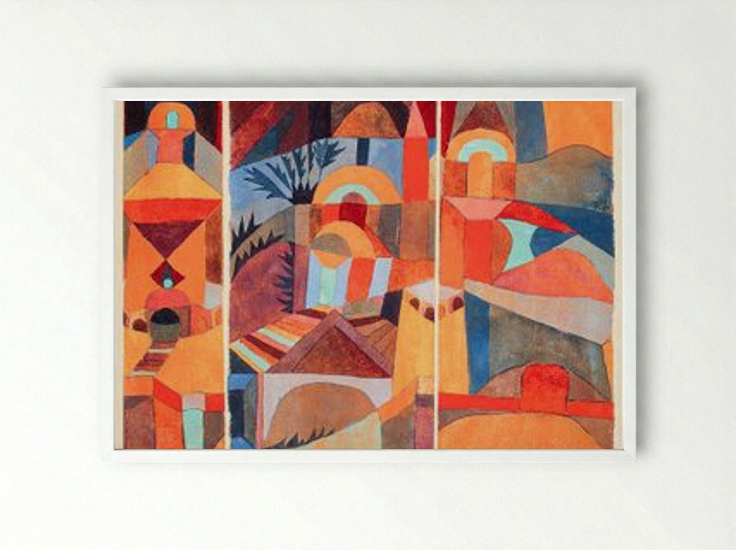 Temple Gardens - Paul Klee - Framed Print White