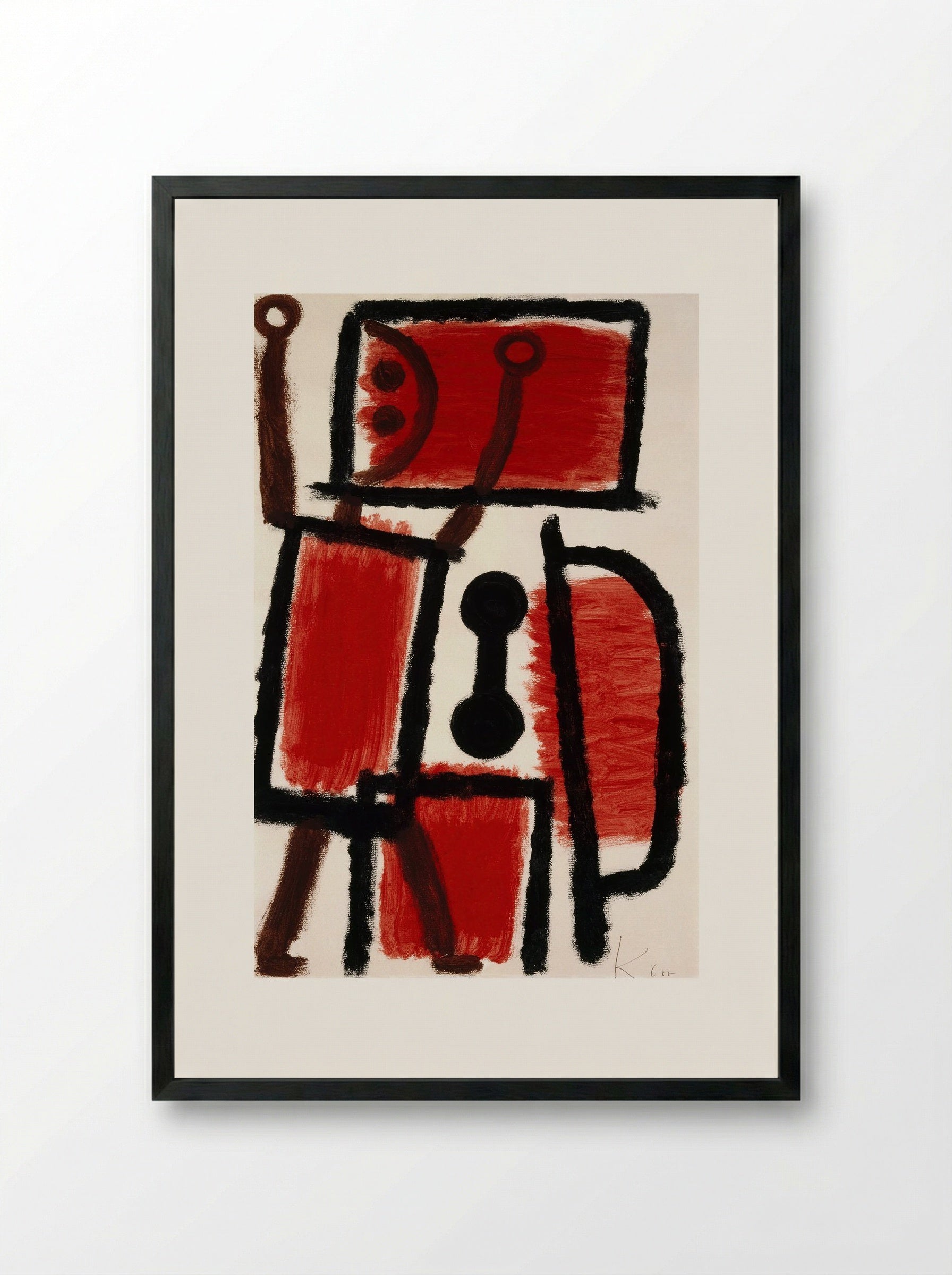 Locksmith - Paul Klee - Framed Print Black
