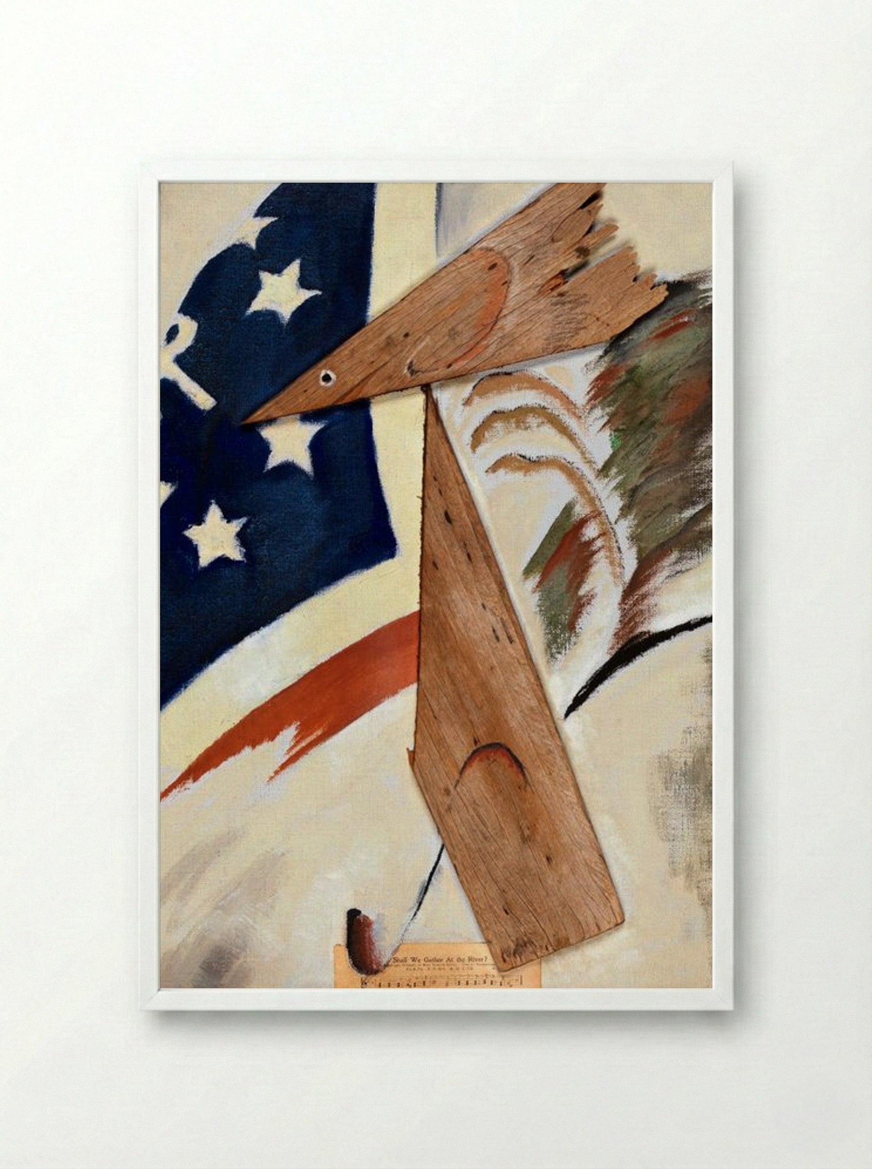 Portrait of Ralph Dusenberry - Arthur Dove - Framed Print White