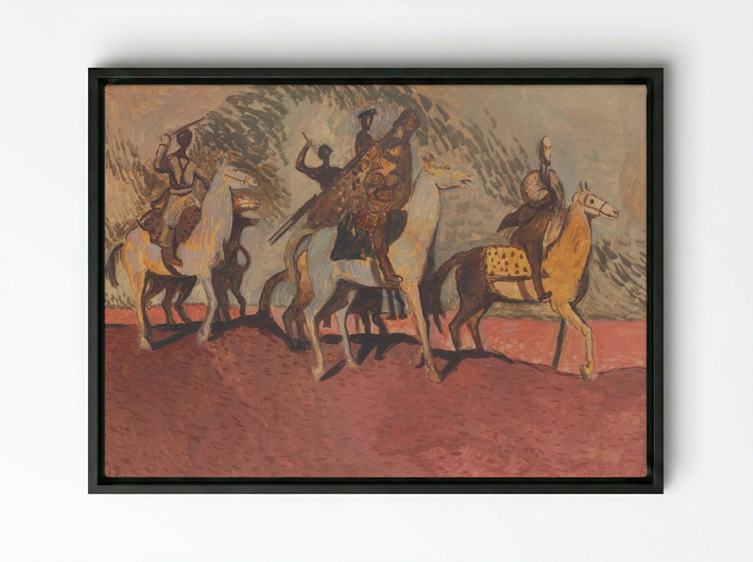 Pink Sand - Cyprián Majerník - Framed Canvas Black