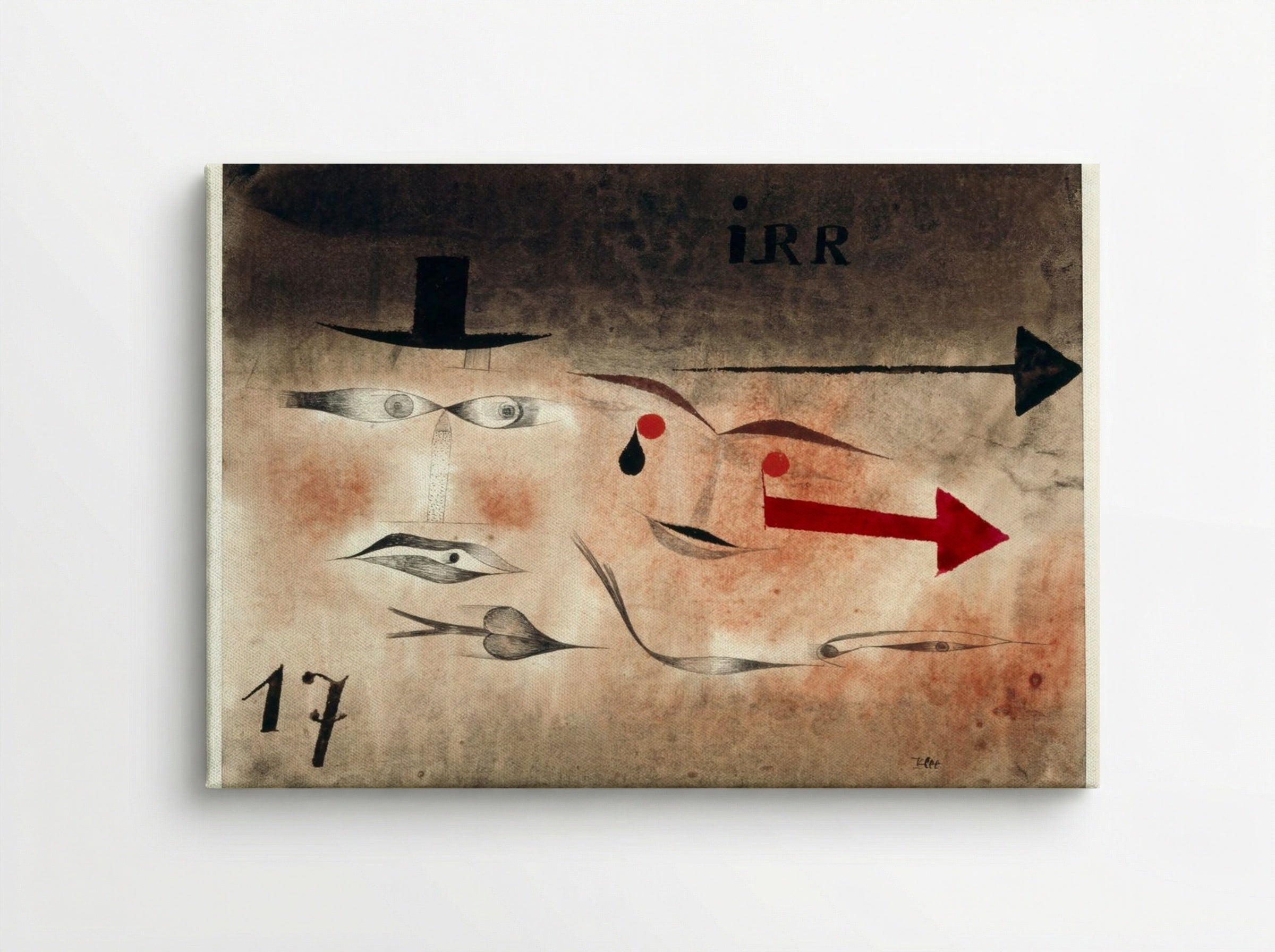 Seventeen Crazy! (Siebzehn Verrückt!) - Paul Klee - Canvas